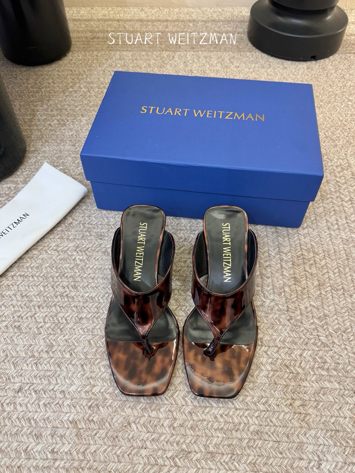 Мюли женские в стиле Stuart Weitzman коричневого цвета