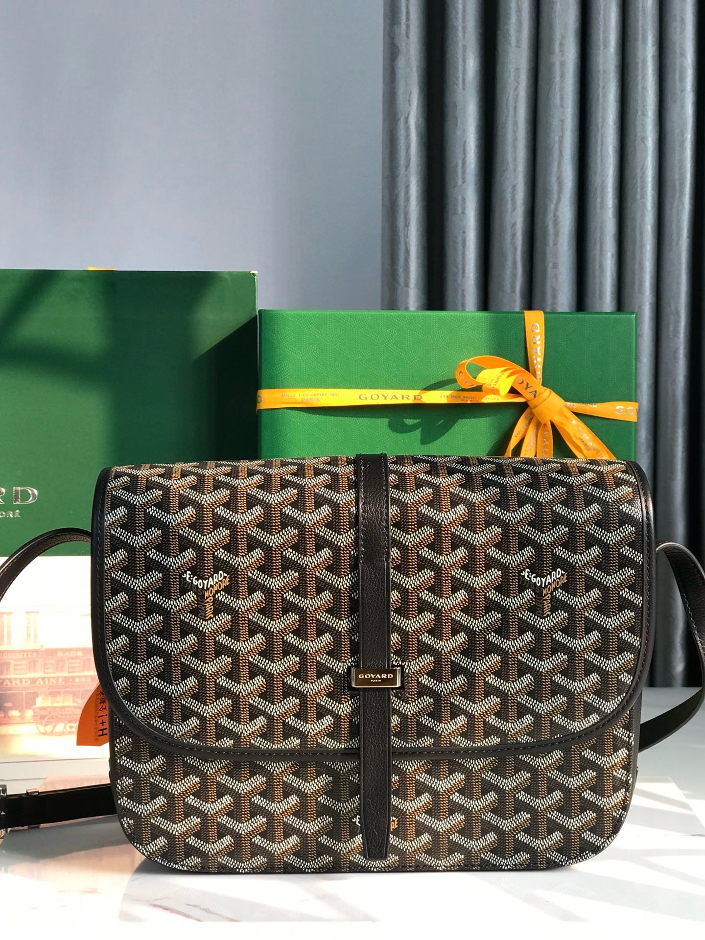 Сумка женская Goyard Belvédère II чёрного цвета