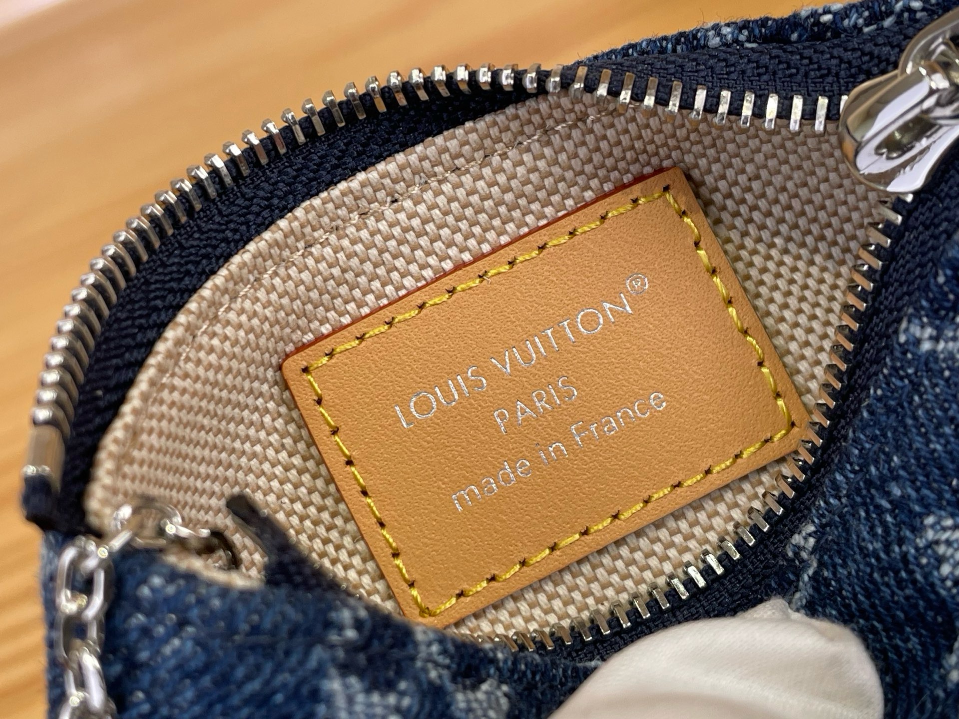 Ключница женская Louis Vuitton Pochette Clés XS синего цвета