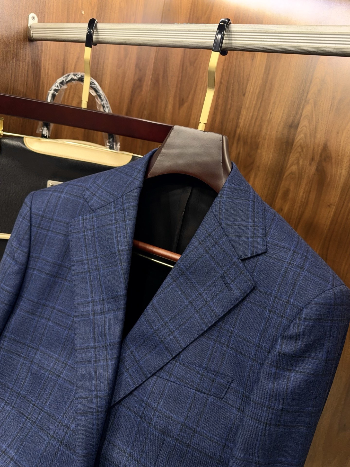 Пиджак мужской в стиле Burberry из шерсти в клетку принц Уэльский с классическим воротником