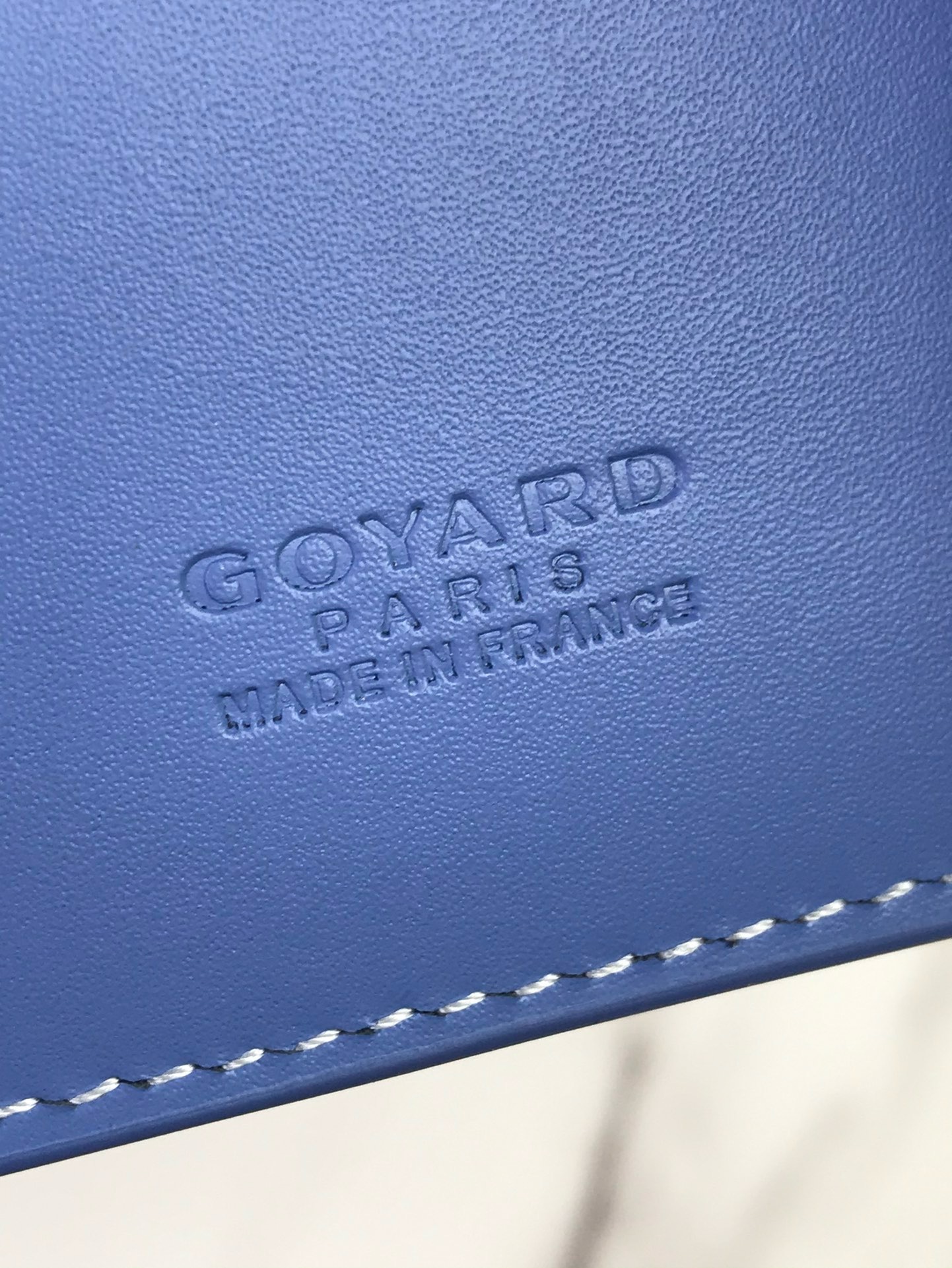 Кошелёк Goyard Saint-Gabriel синего цвета
