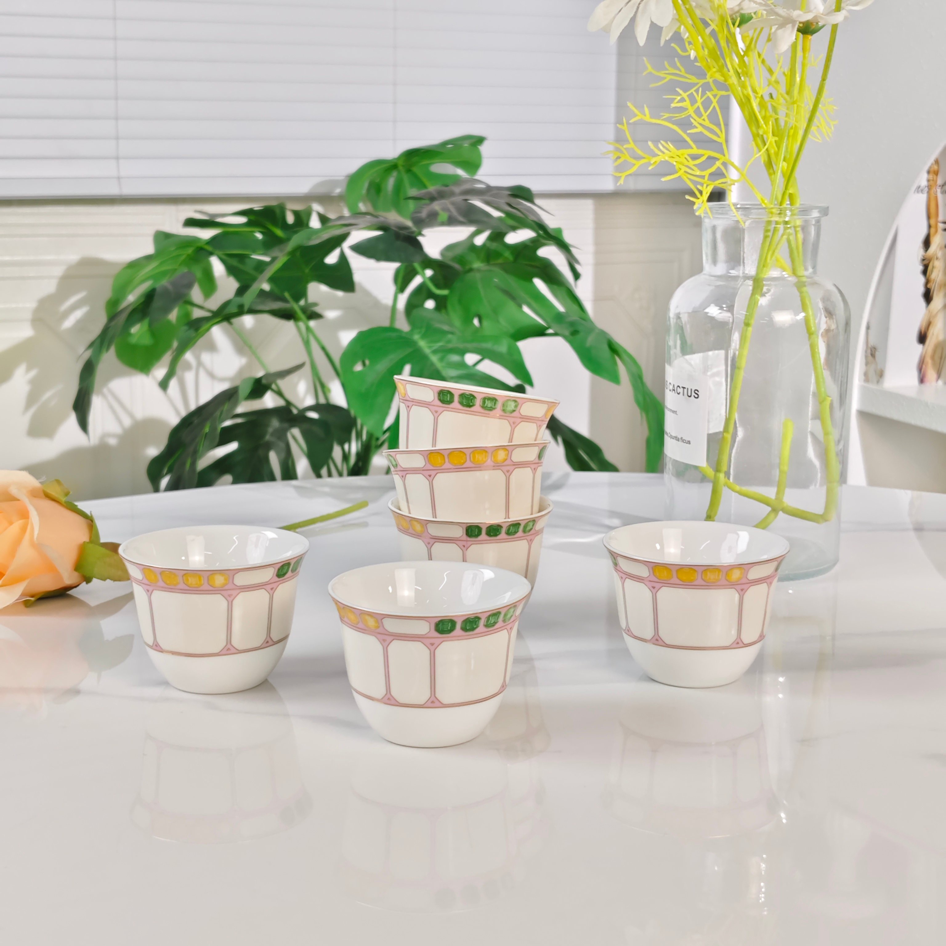 Чайный набор  в стиле Swarovski x Rosenthal из керамики