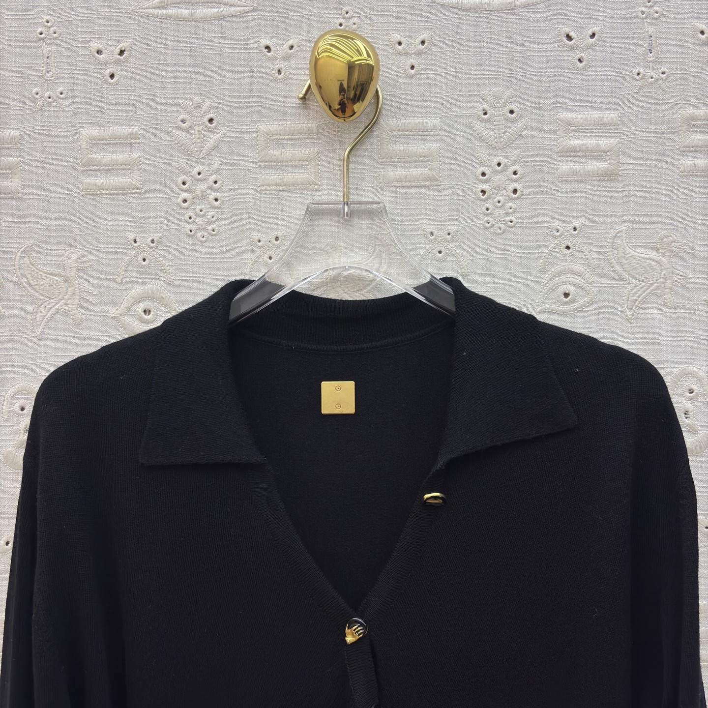 Платье женское Schiaparelli с асимметричной застёжкой и поясом чёрного цвета