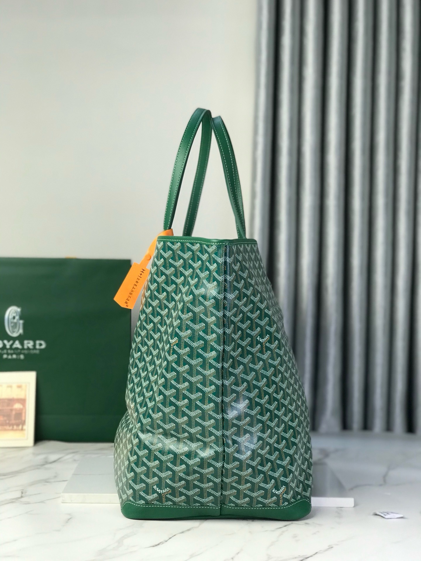 Сумка женская Goyard Artois GM зелёного цвета