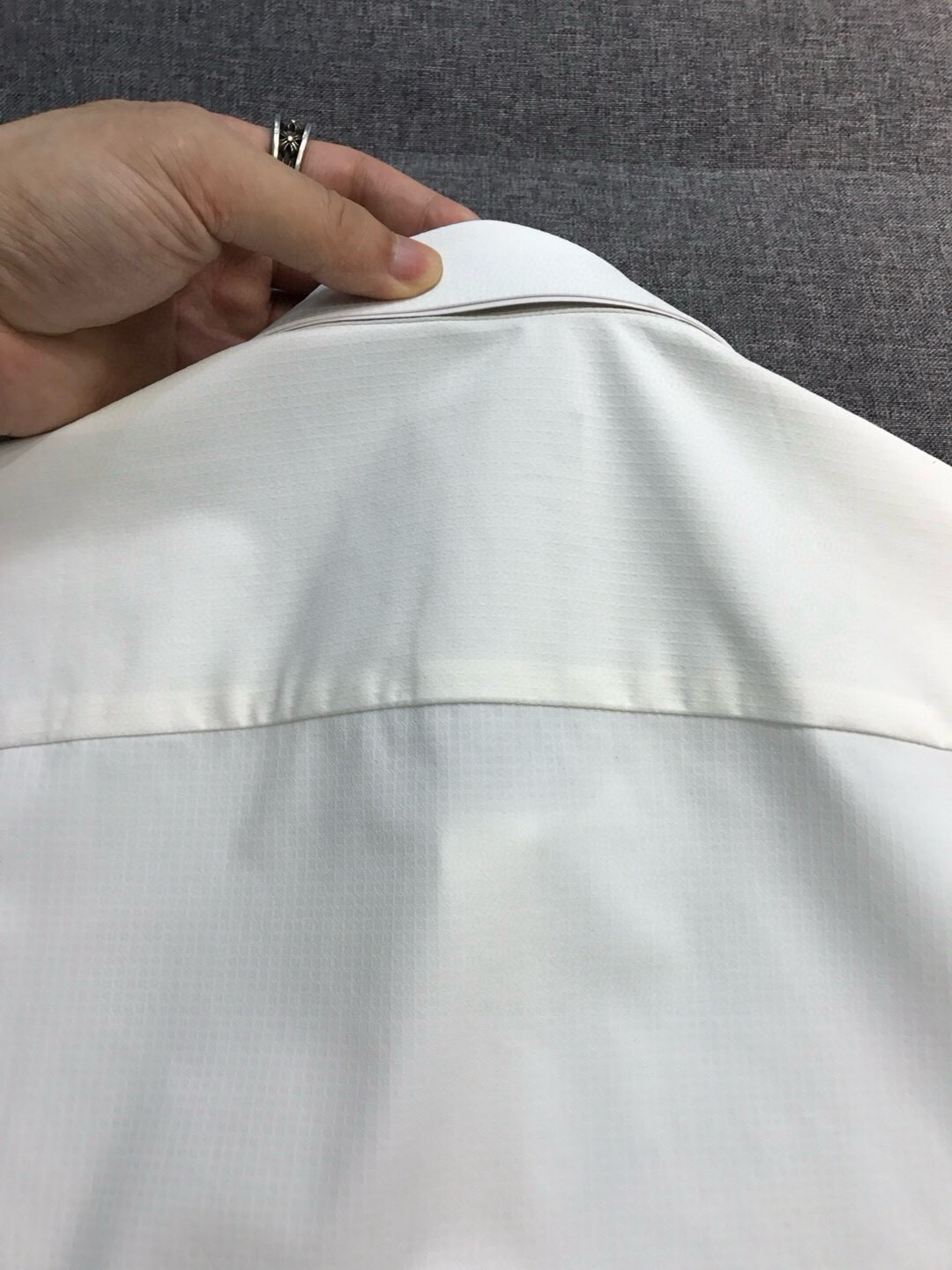 Рубашка мужская Zegna белого цвета с коротким рукавом