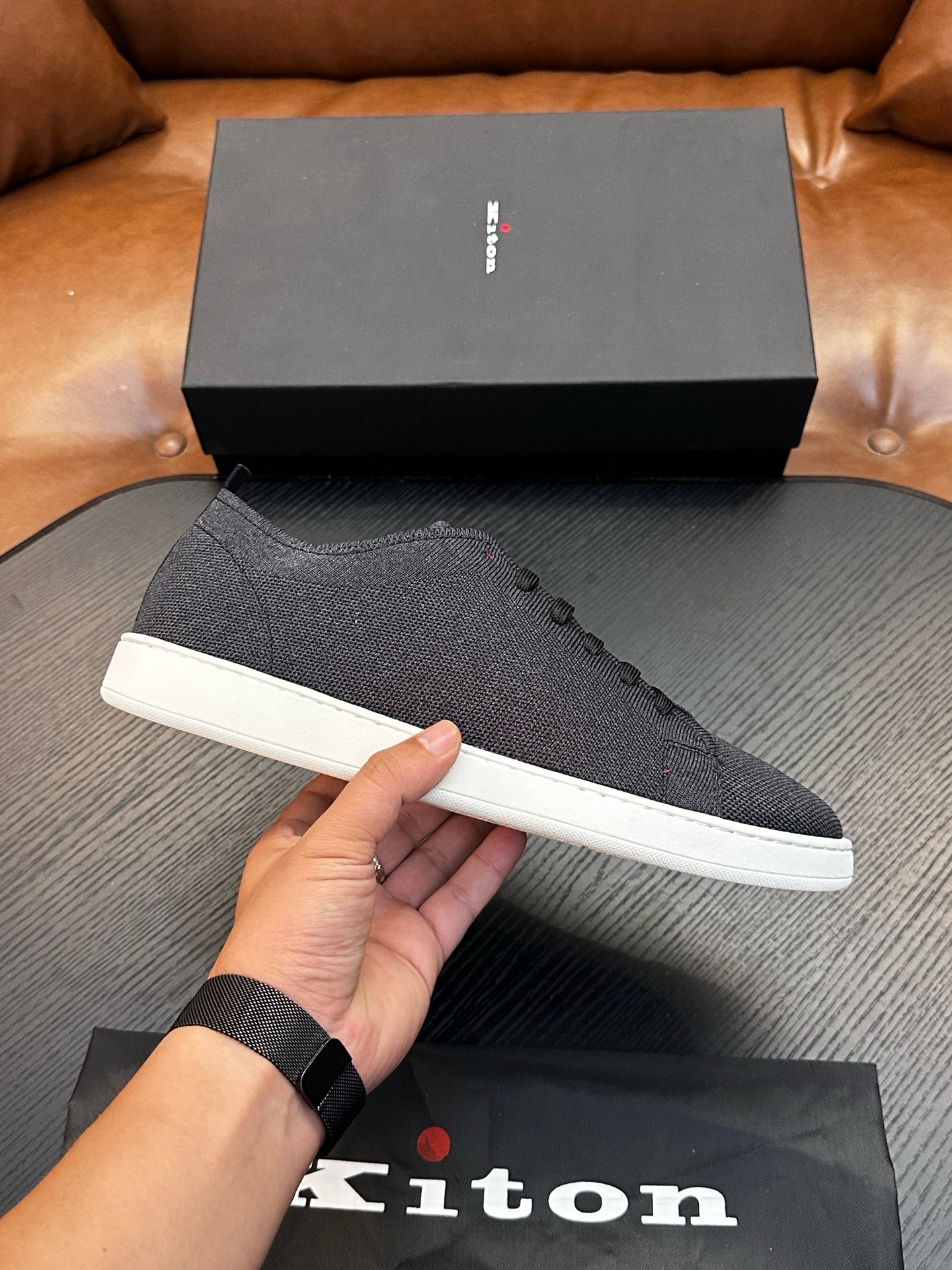 Кеды мужские Kiton FIT чёрного цвета