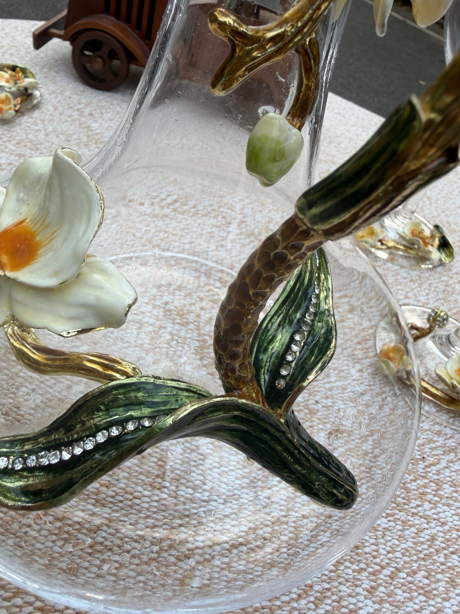 Набор бокалов в стиле Rosenthal с цветочным декором