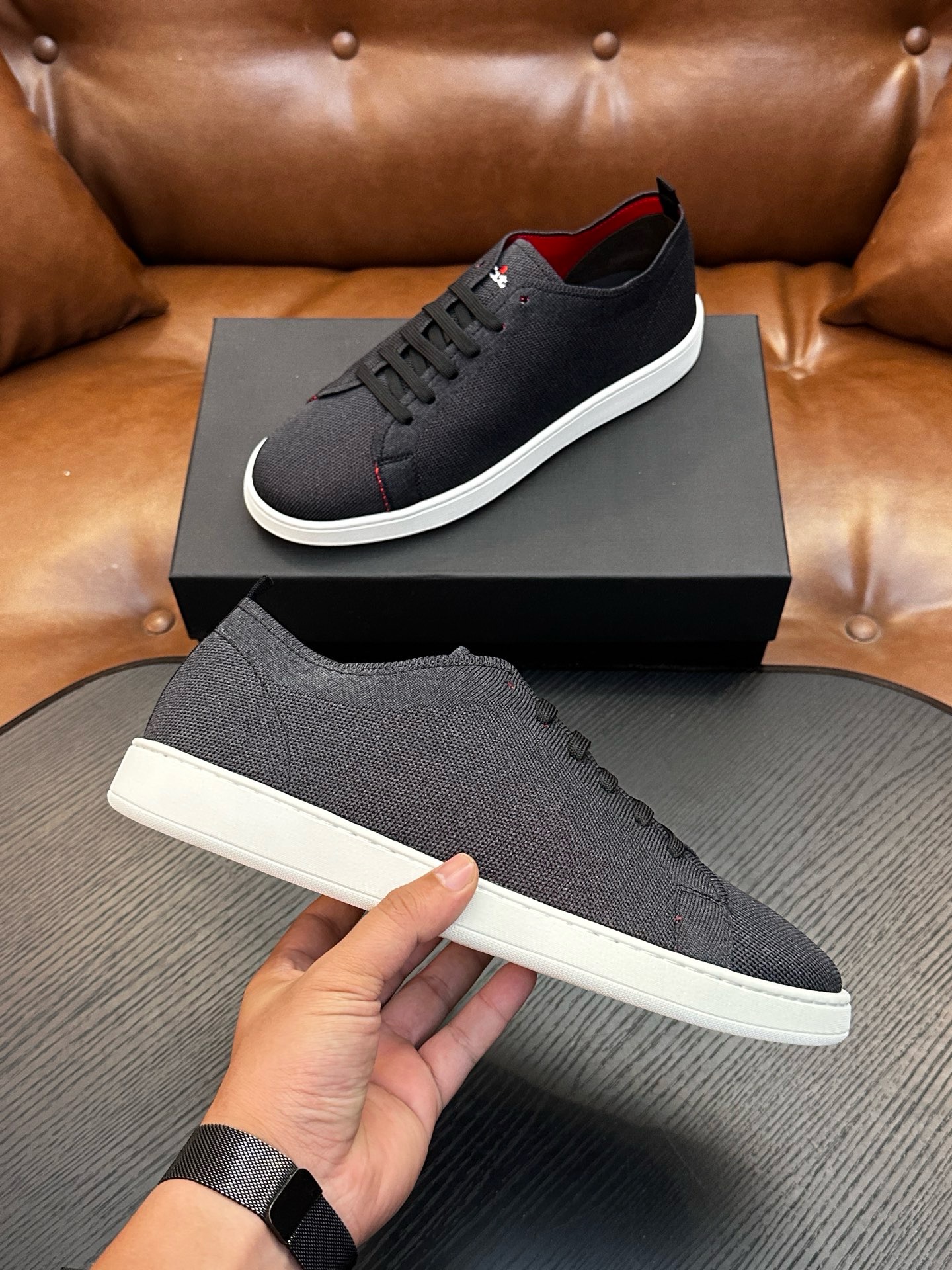 Кеды мужские Kiton FIT чёрного цвета