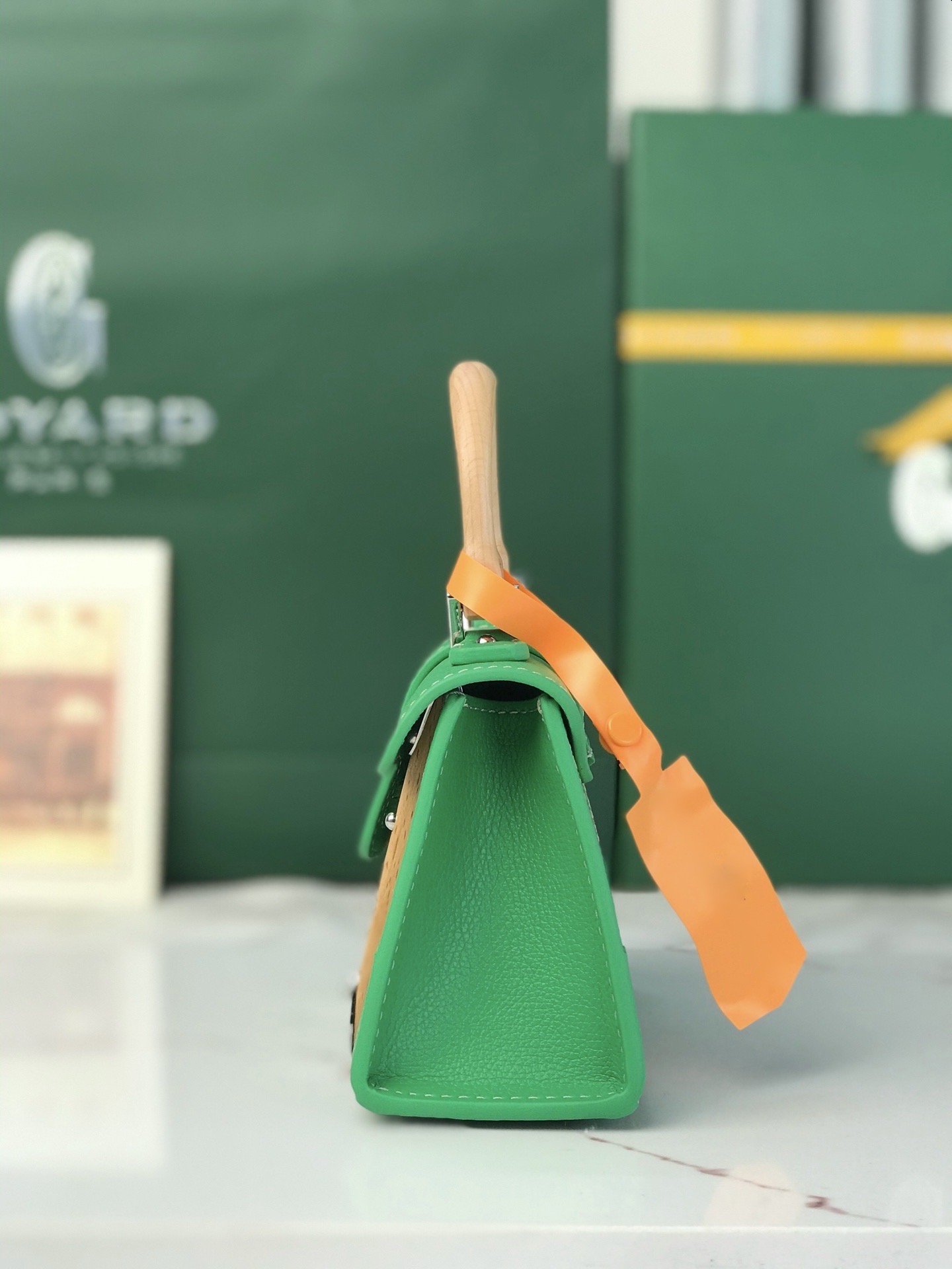 Сумка женская Goyard Saïgon Nano зелёного цвета