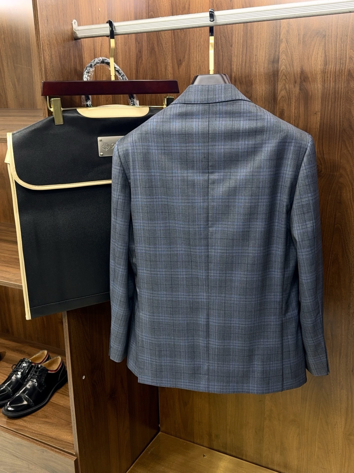 Пиджак мужской в стиле Burberry из шерсти в клетку принц Уэльский