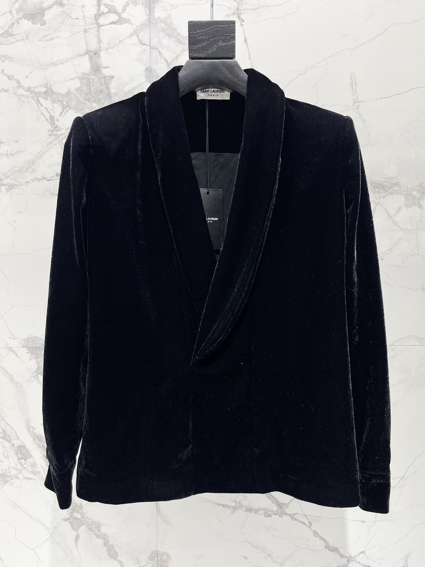 Пиджак женский в стиле Saint Laurent чёрного цвета