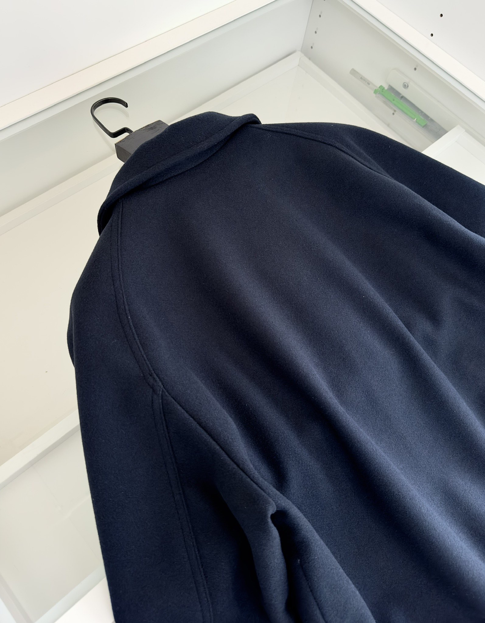 Куртка мужская в стиле Dior тёмно-синего цвета с отложным воротником