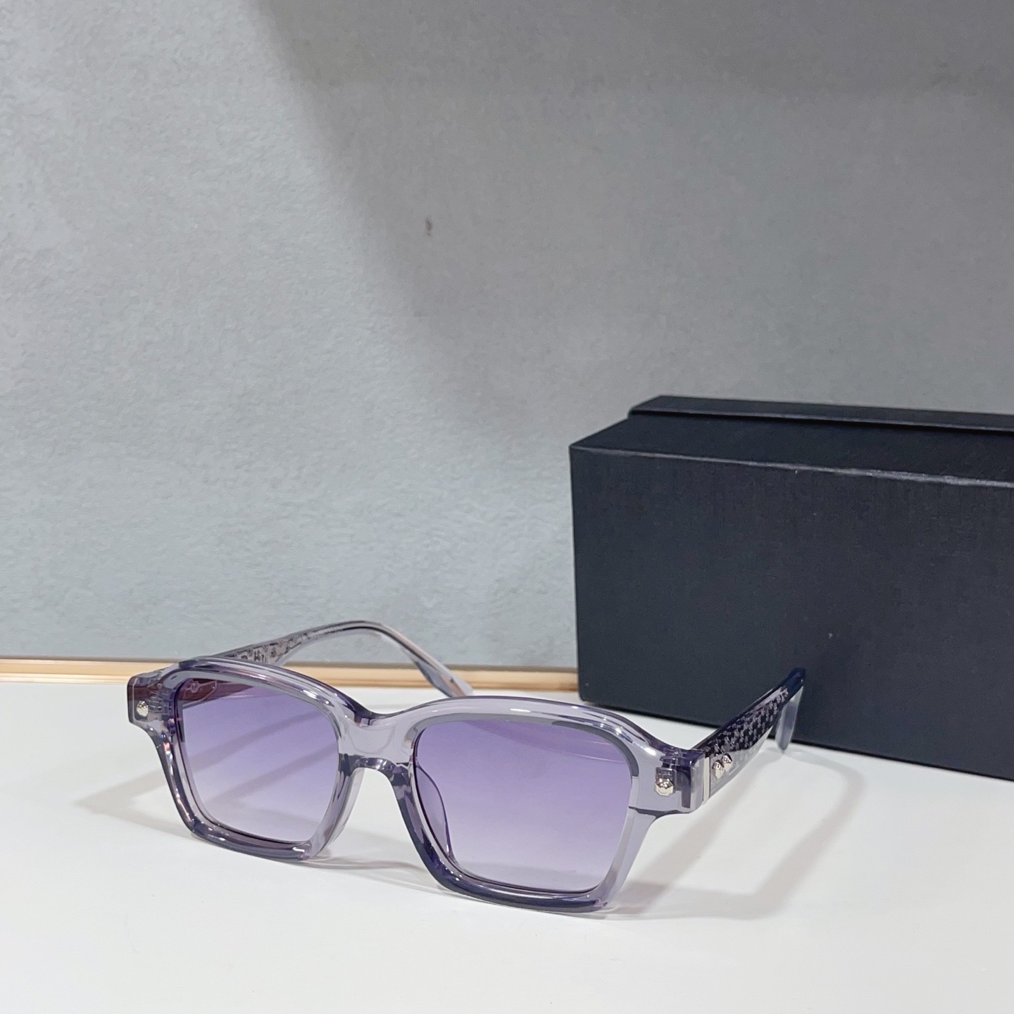 Очки солнцезащитные мужские в стиле John Dalia прямоугольной формы