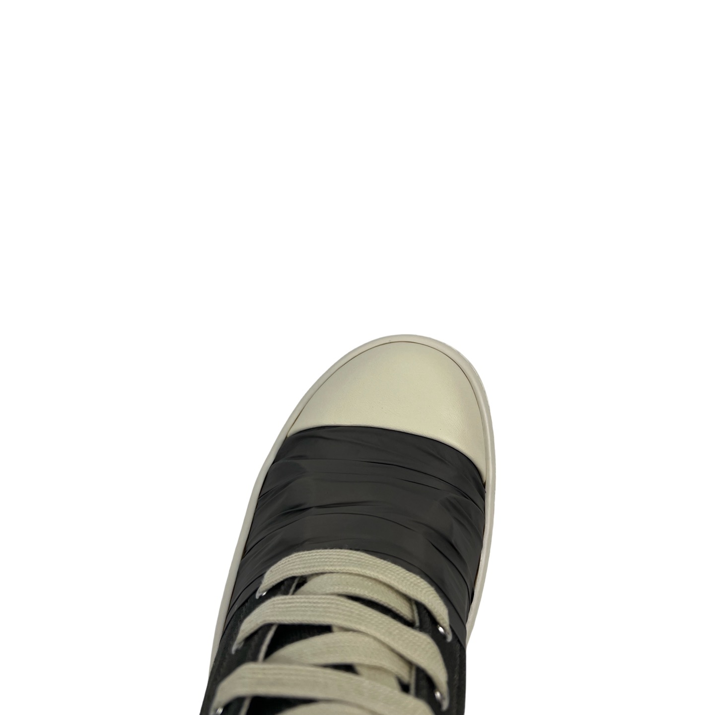 Кеды низкие унисекс в стиле Rick Owens чёрного цвета