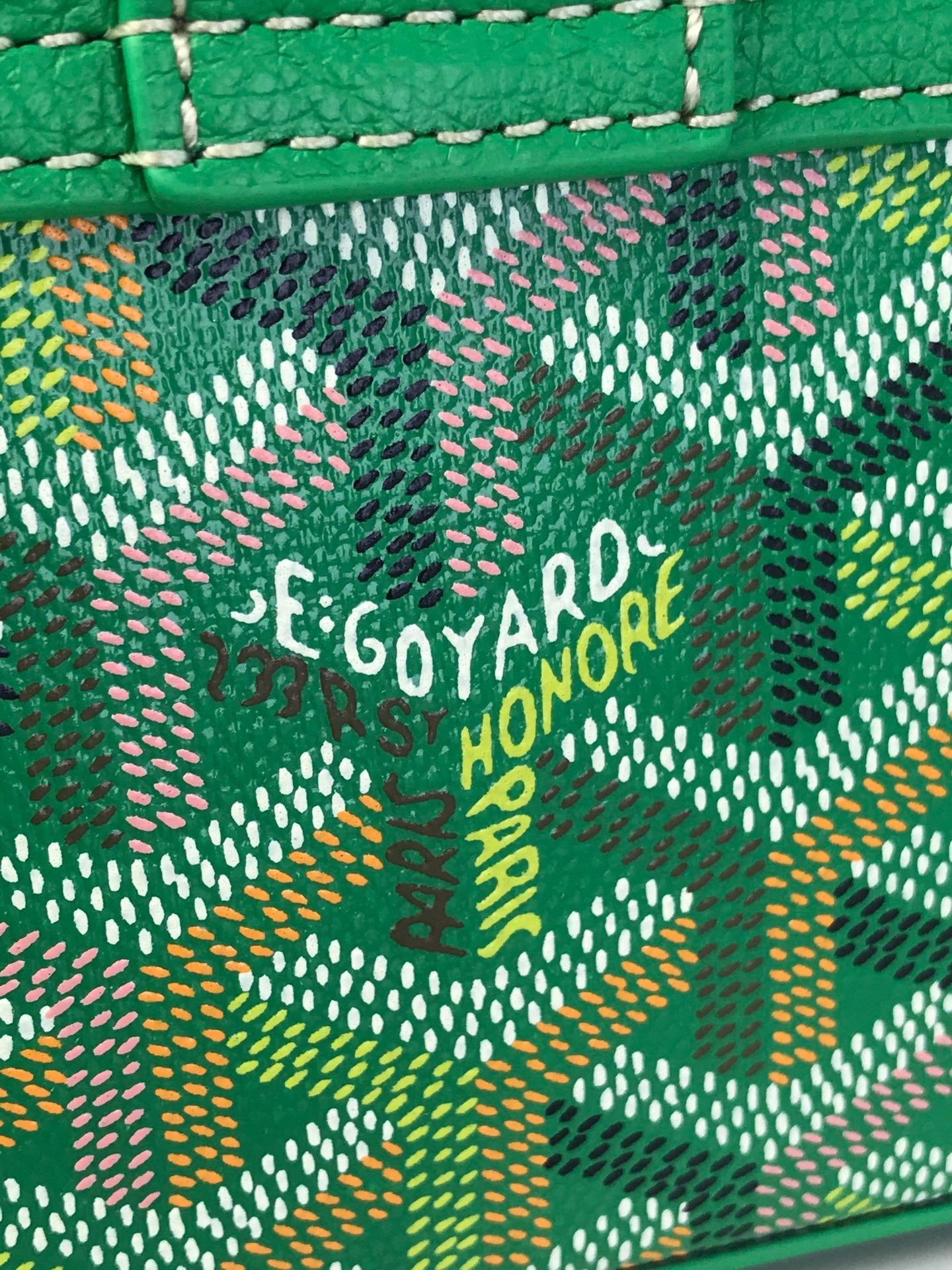 Сумка женская Goyard Saïgon Nano зелёного цвета