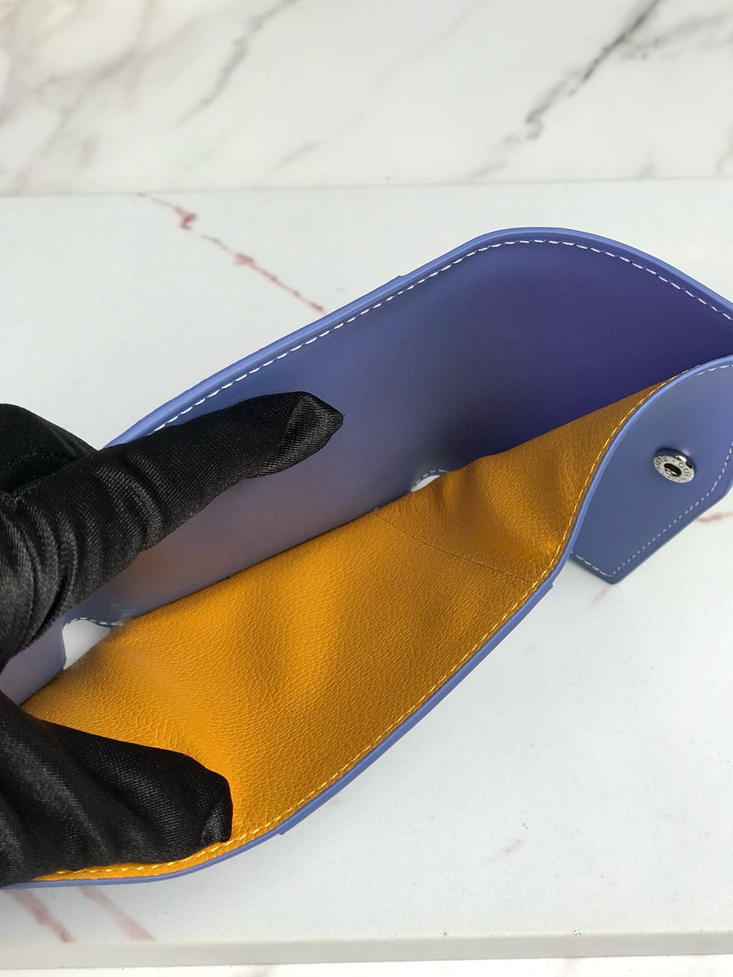 Кошелёк Goyard Saint-Gabriel синего цвета