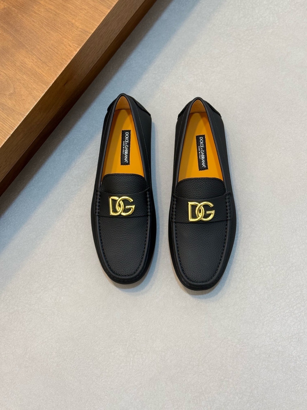 Мокасины мужские Dolce & Gabbana DG Driver чёрного цвета