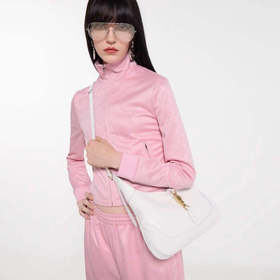 Сумка женская Gucci Jackie 1961 белого цвета