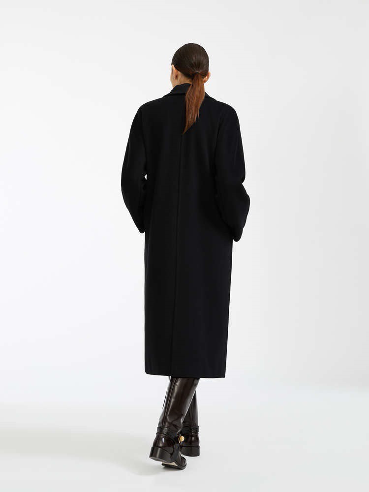 Пальто женское в стиле Max Mara Anne-Marie Beretta чёрного цвета