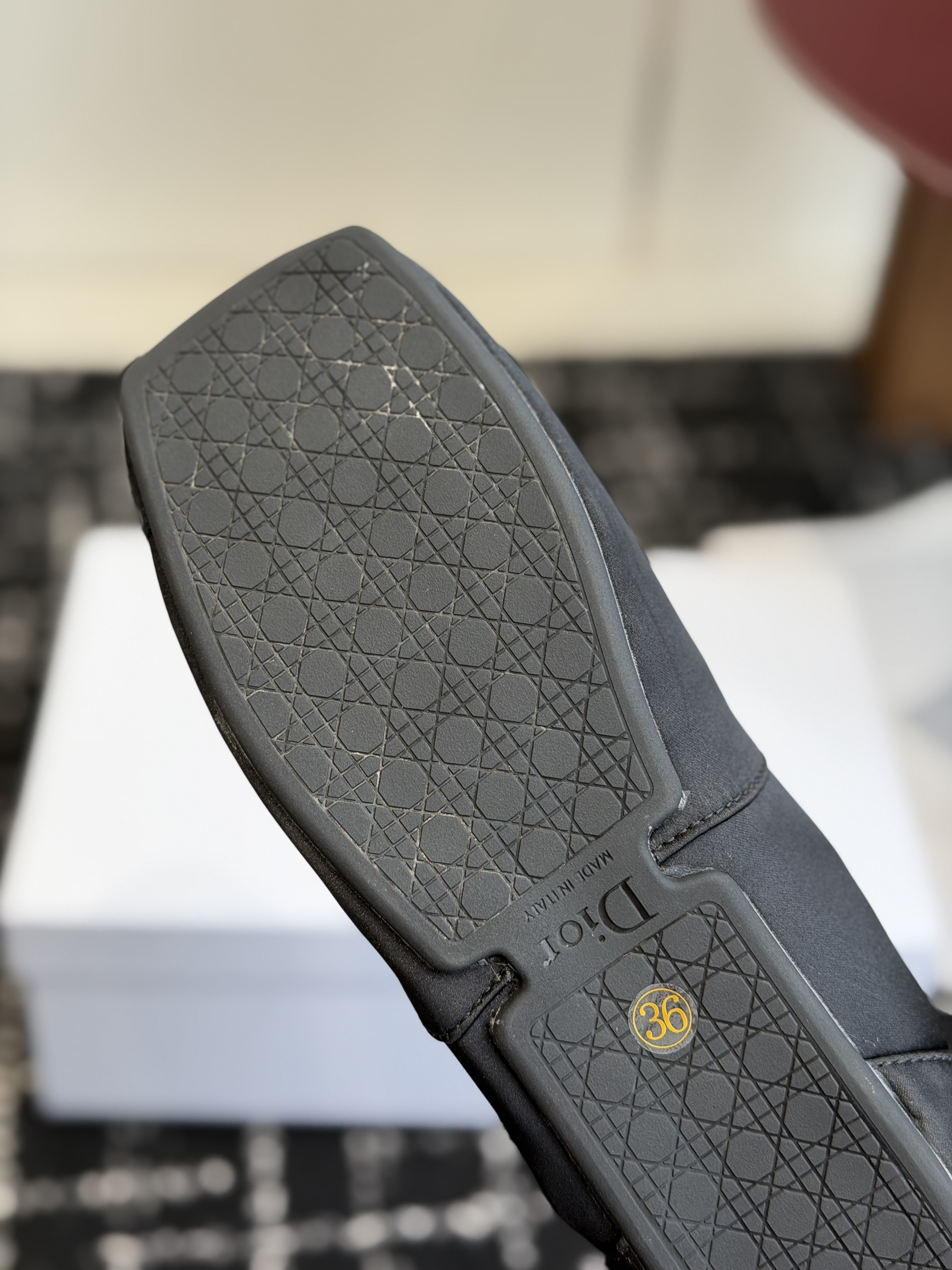 Кеды женские в стиле Dior D-Coeur чёрного цвета