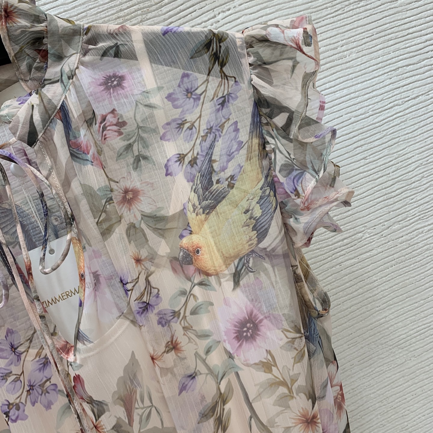 Платье женское в стиле Zimmermann с цветочным принтом с внутренним топом и поясом