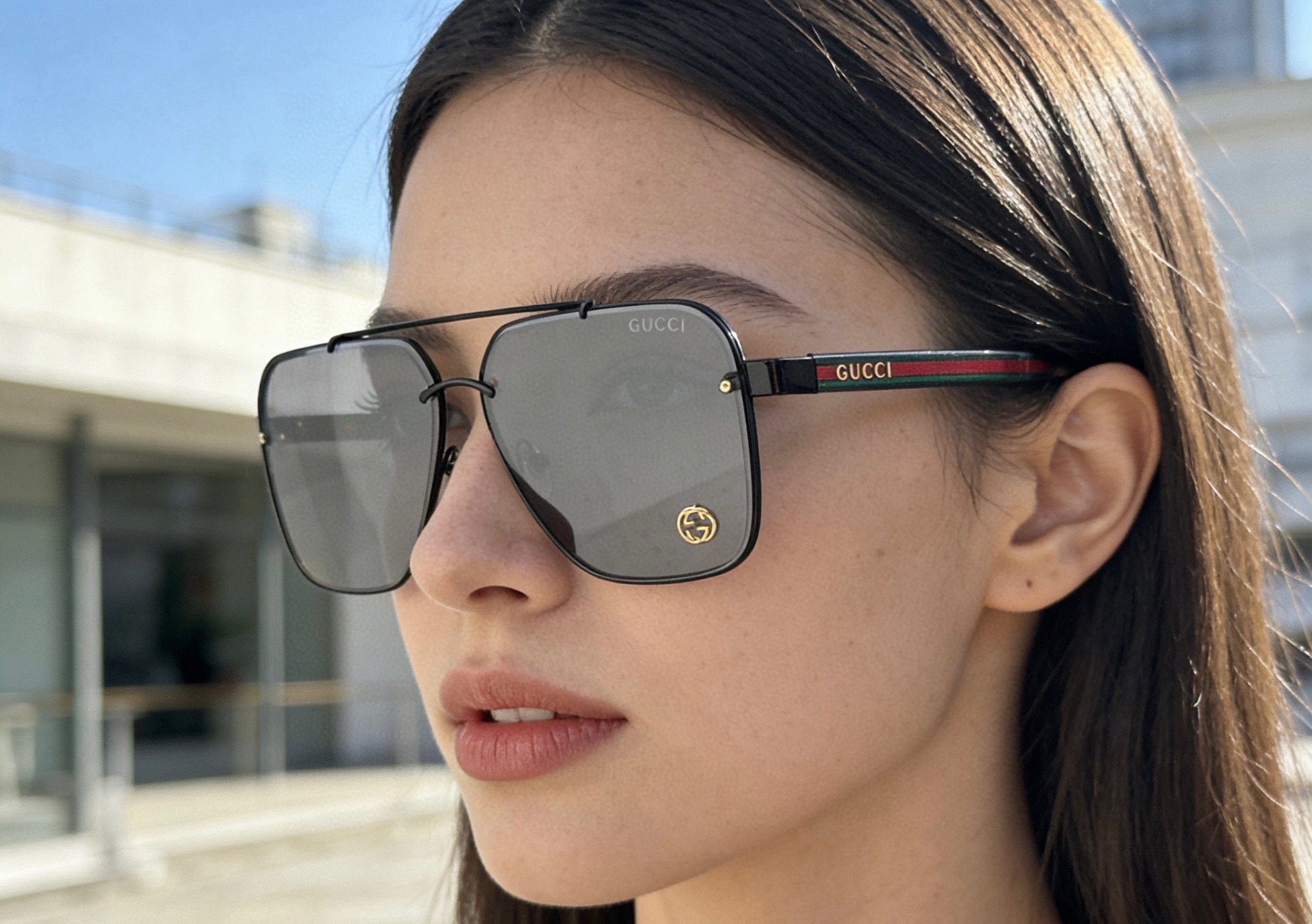 Очки солнцезащитные унисекс в стиле Gucci GG1419S