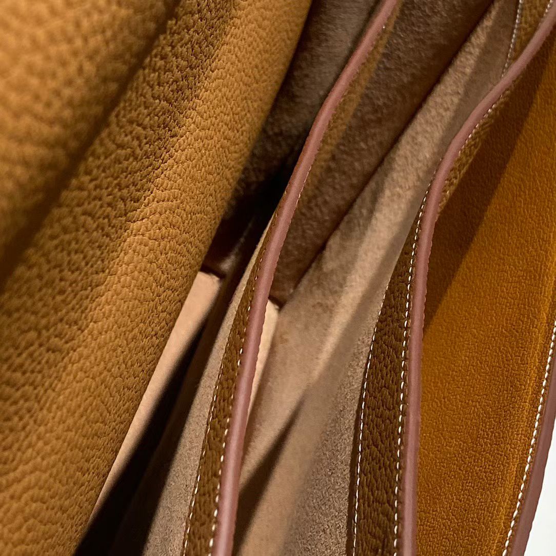 Портфель мужской Hermès Sac à Dépêches 38 gold brown цвета