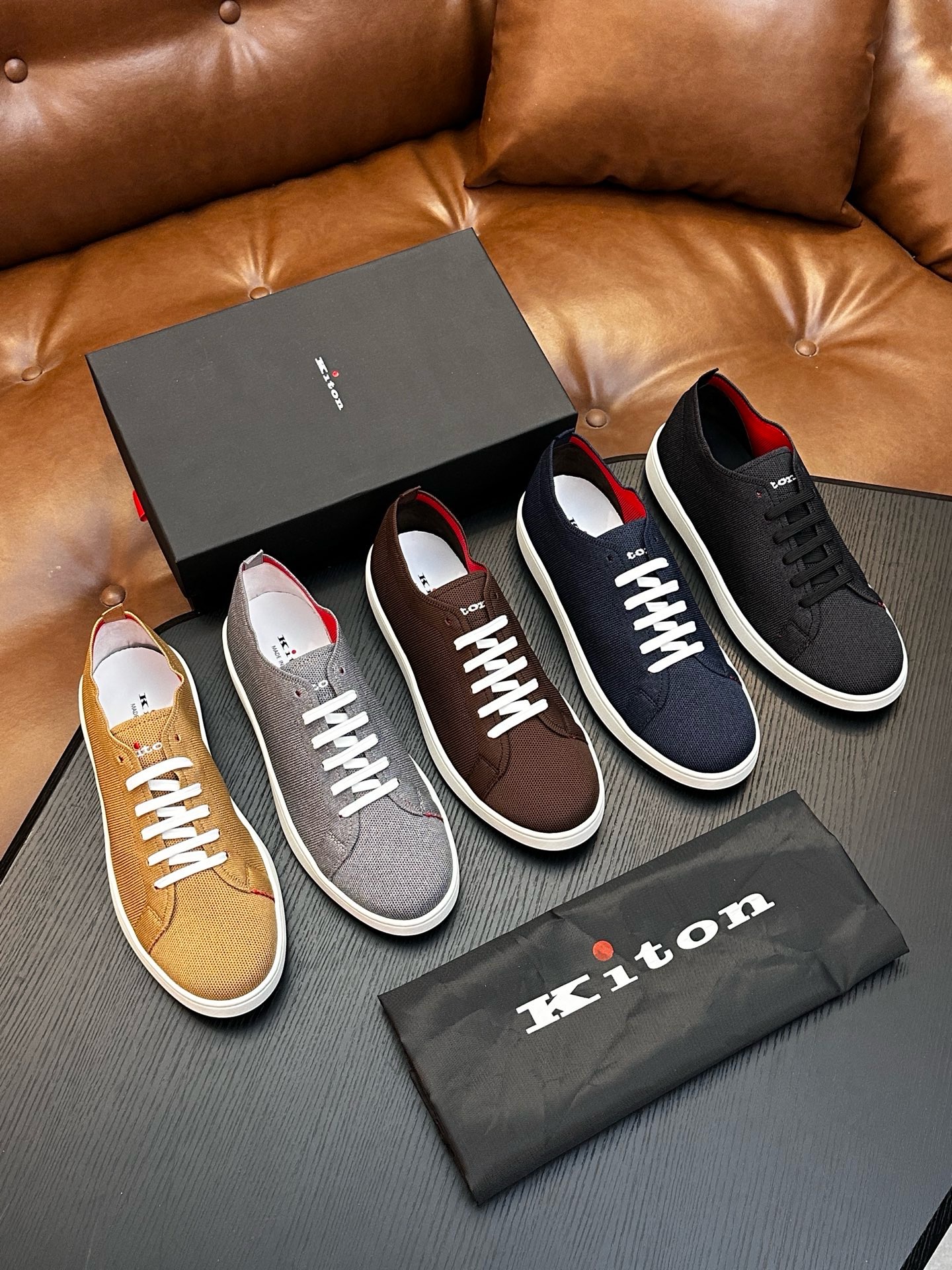 Кеды мужские Kiton FIT чёрного цвета