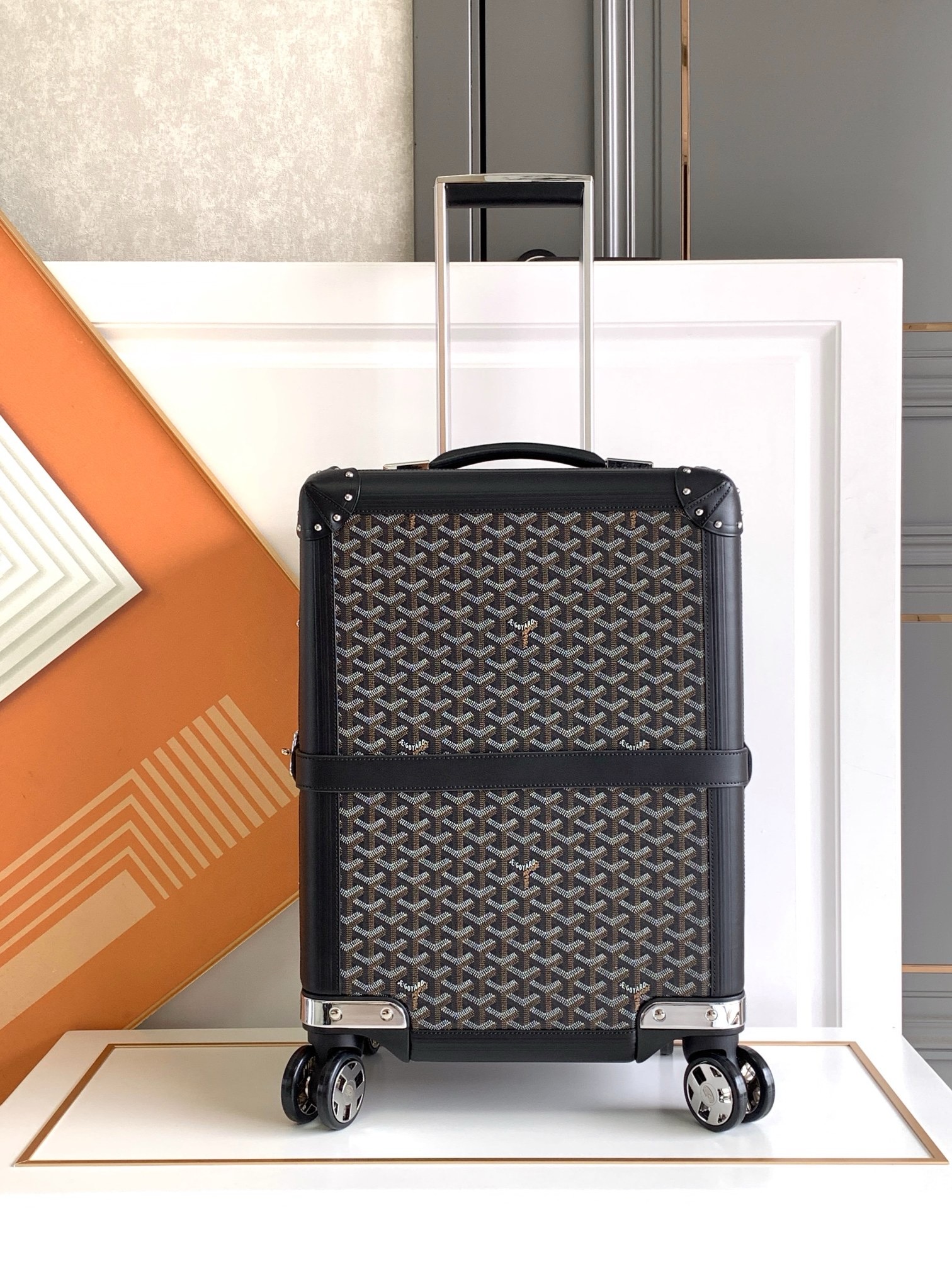 Чемодан Goyard Bourget PM чёрного цвета