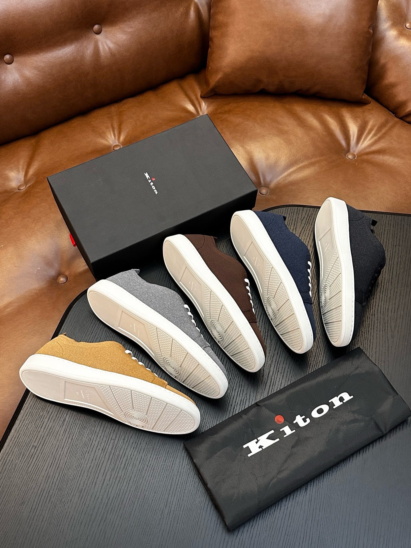 Кеды мужские Kiton FIT чёрного цвета