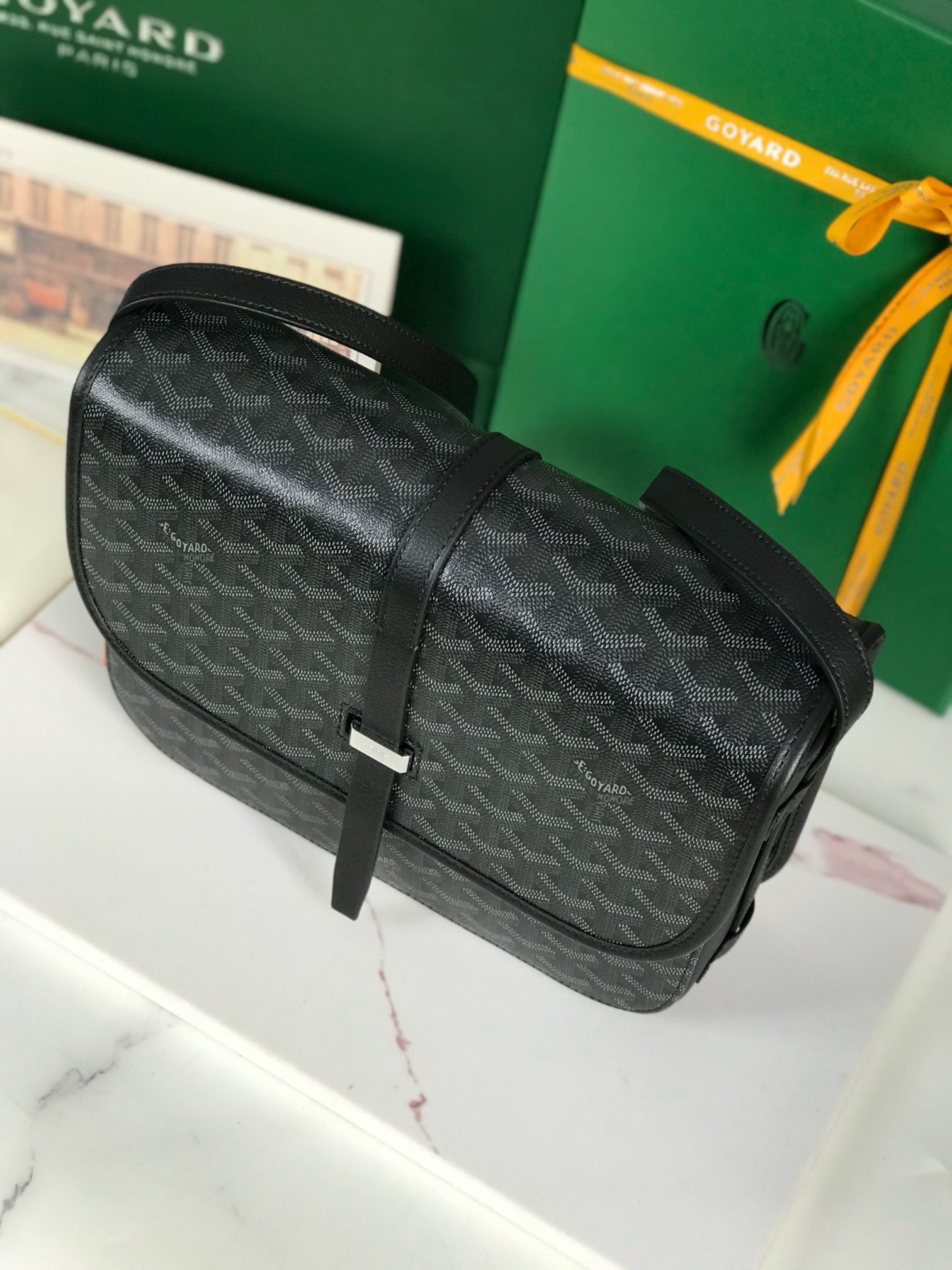 Сумка женская Goyard Belvédère II чёрного цвета