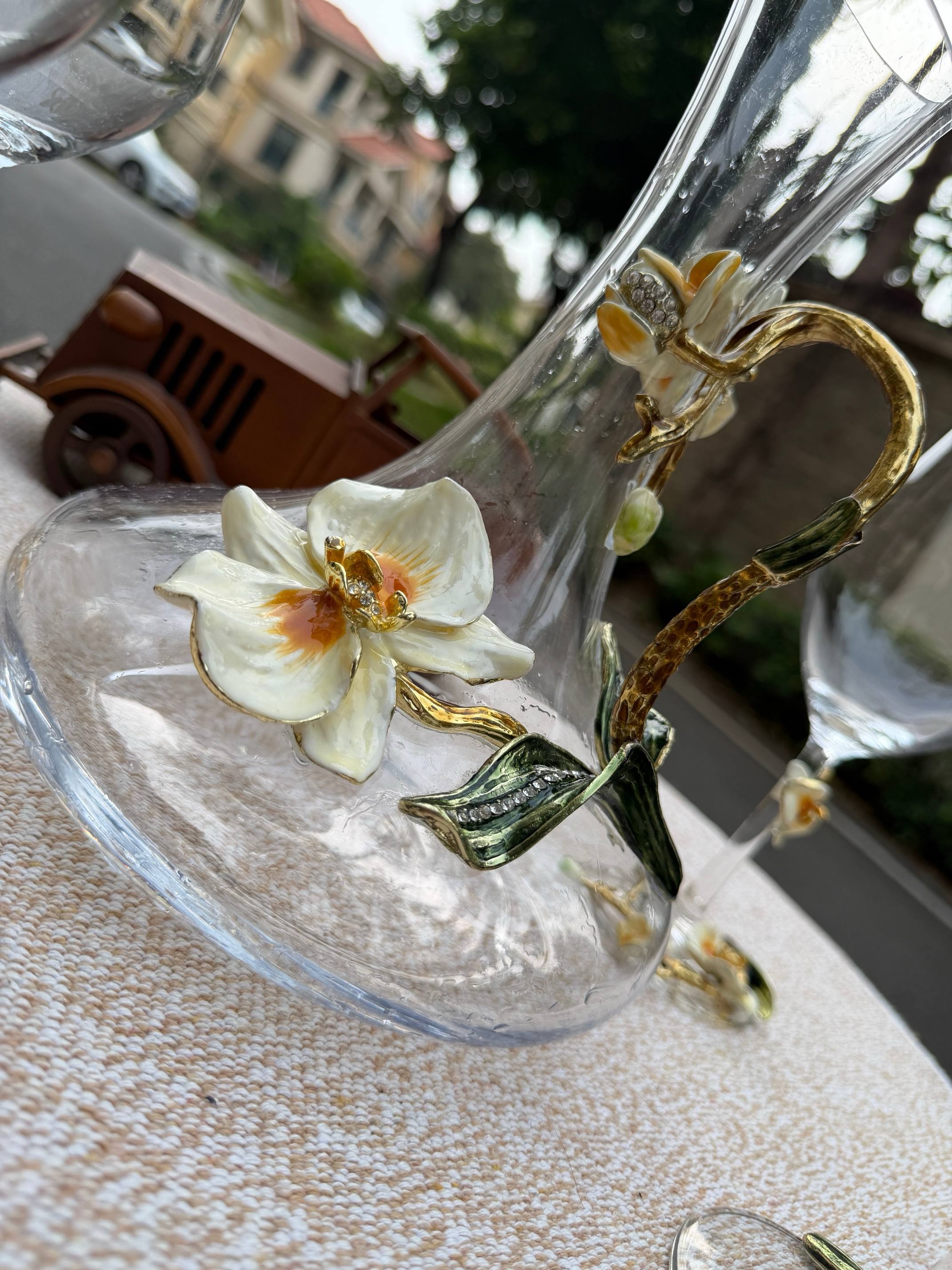 Набор бокалов в стиле Rosenthal с цветочным декором