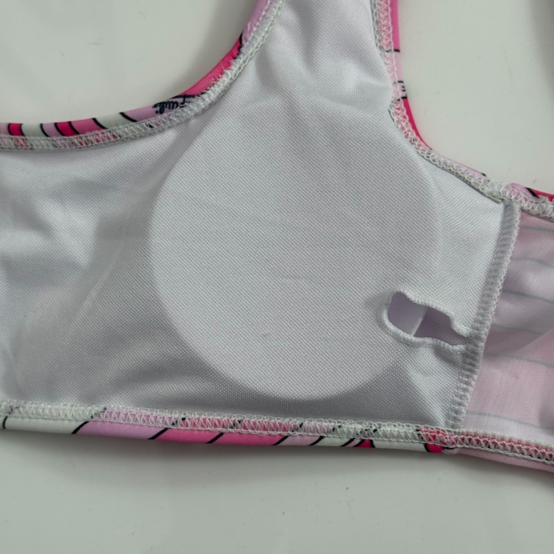 Купальник женский в стиле Emilio Pucci розового цвета с принтом