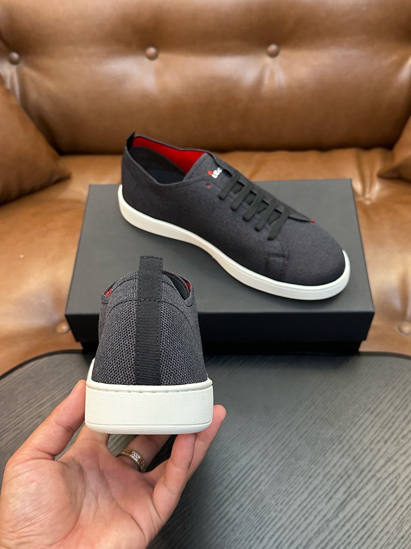 Кеды мужские Kiton FIT чёрного цвета
