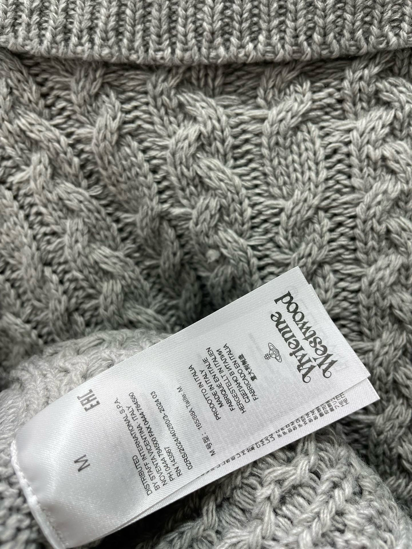 Жакет женский в стиле Vivienne Westwood с объёмной вязкой и вышивкой звезды