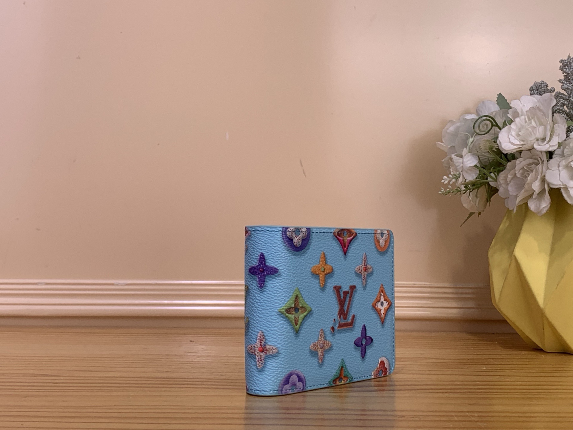 Кошелёк унисекс в стиле Louis Vuitton Slender Monogram Donuts компактный