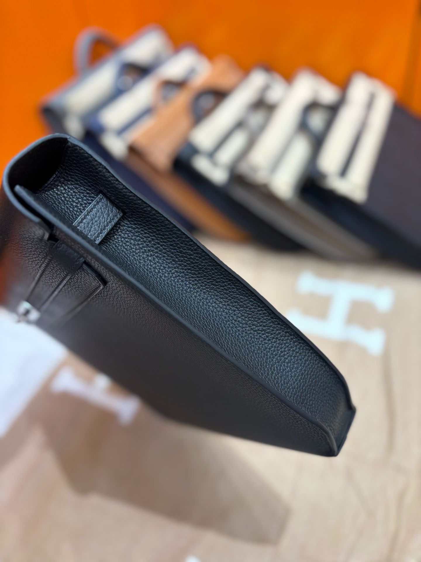 Портфель мужской Hermès Kelly 36 чёрного цвета