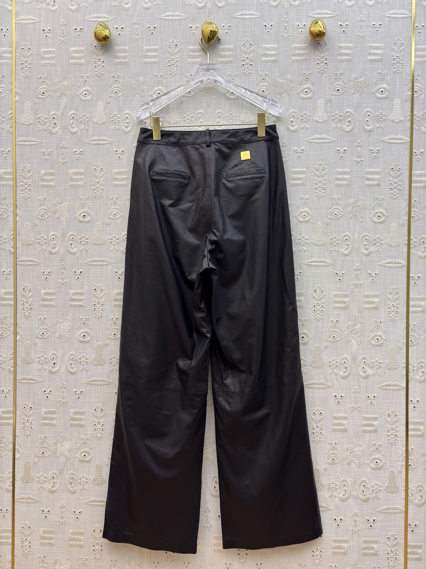 Брюки женские Schiaparelli широкого кроя с высокой посадкой чёрного цвета