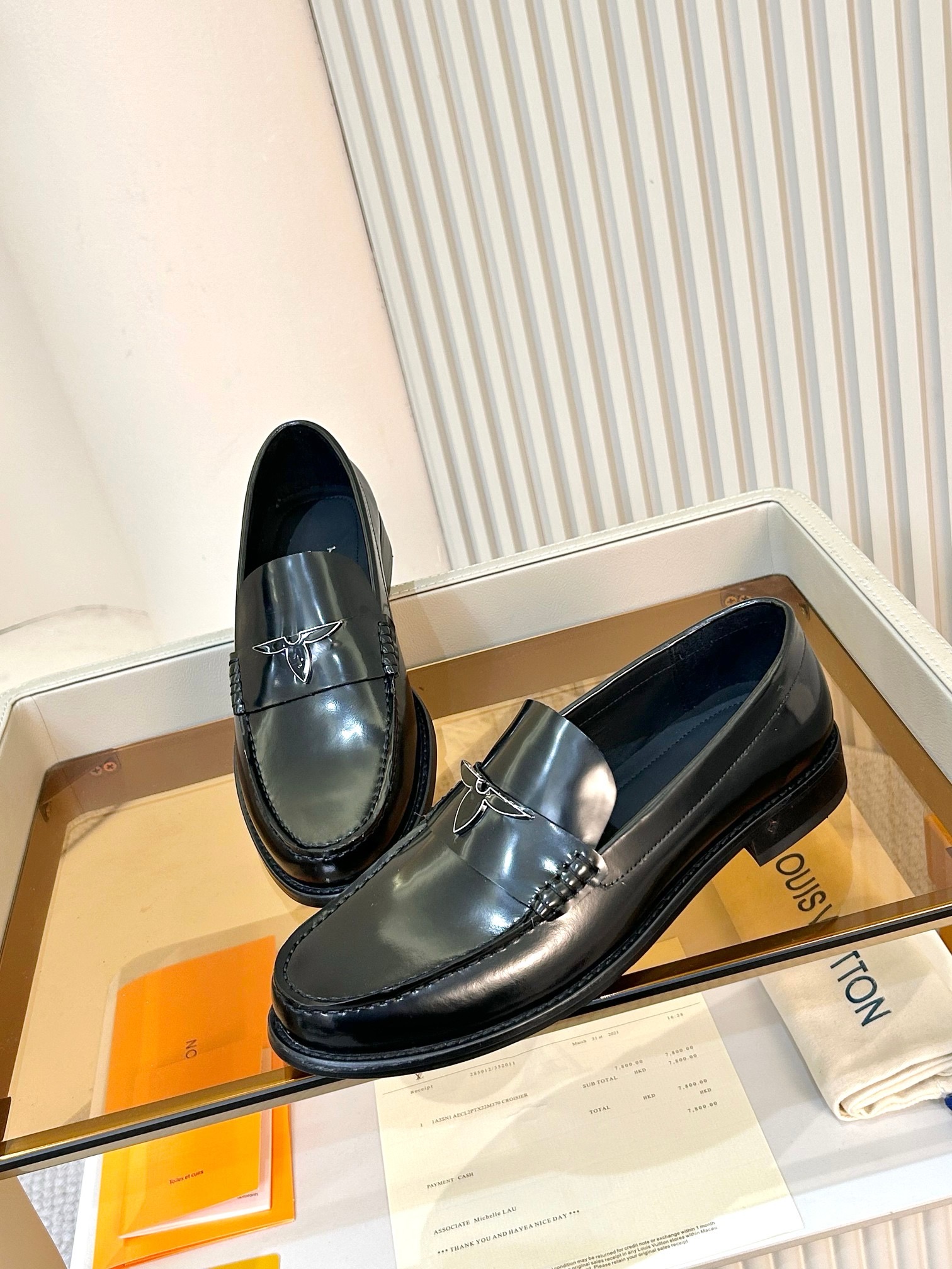 Лоферы мужские Louis Vuitton LV Oxford чёрного цвета