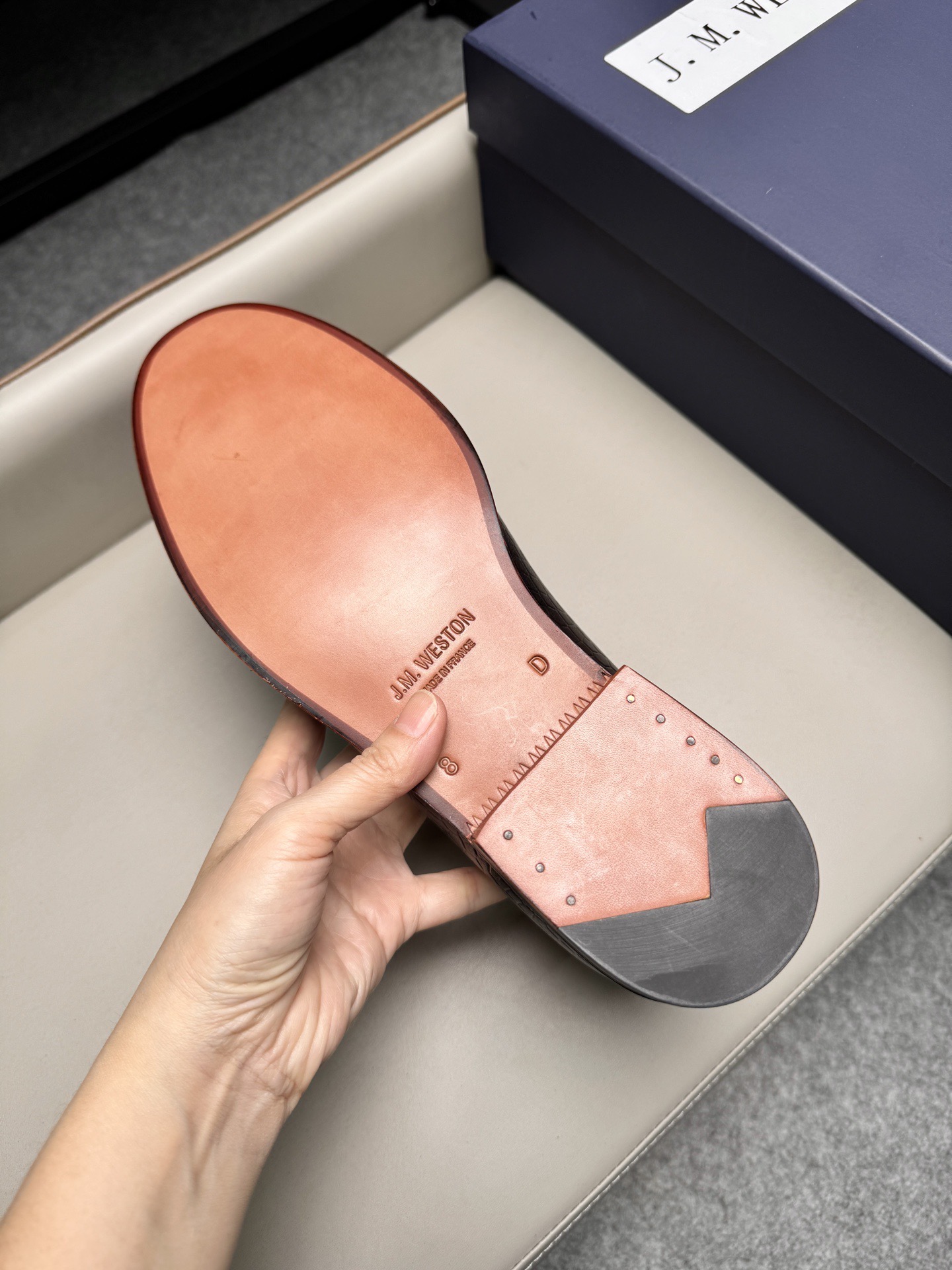 Лоферы мужские в стиле J.M. Weston коричневого цвета