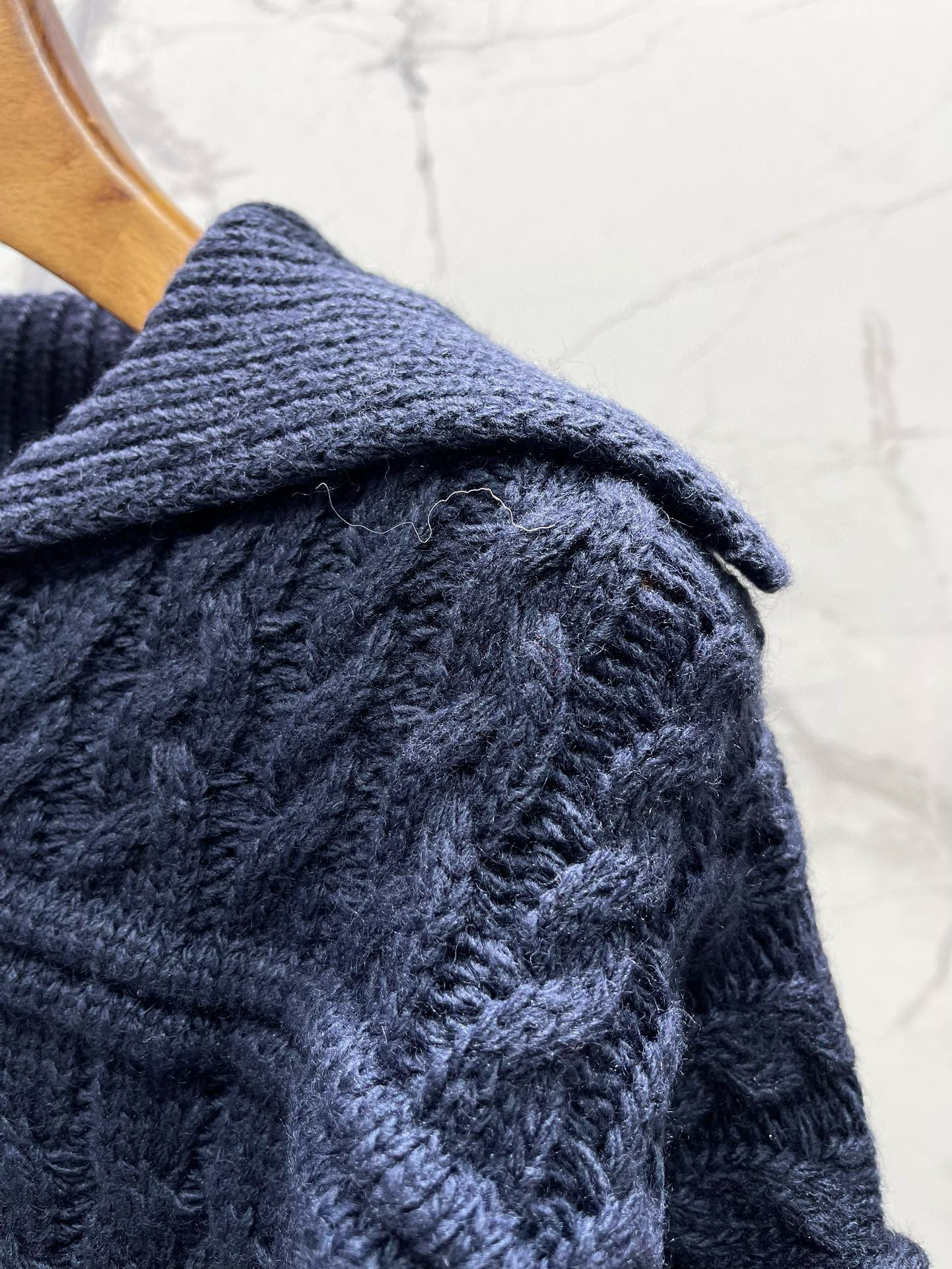 Жакет женский в стиле Vivienne Westwood из вязаного трикотажа с вышивкой звезды, тёмно-синий