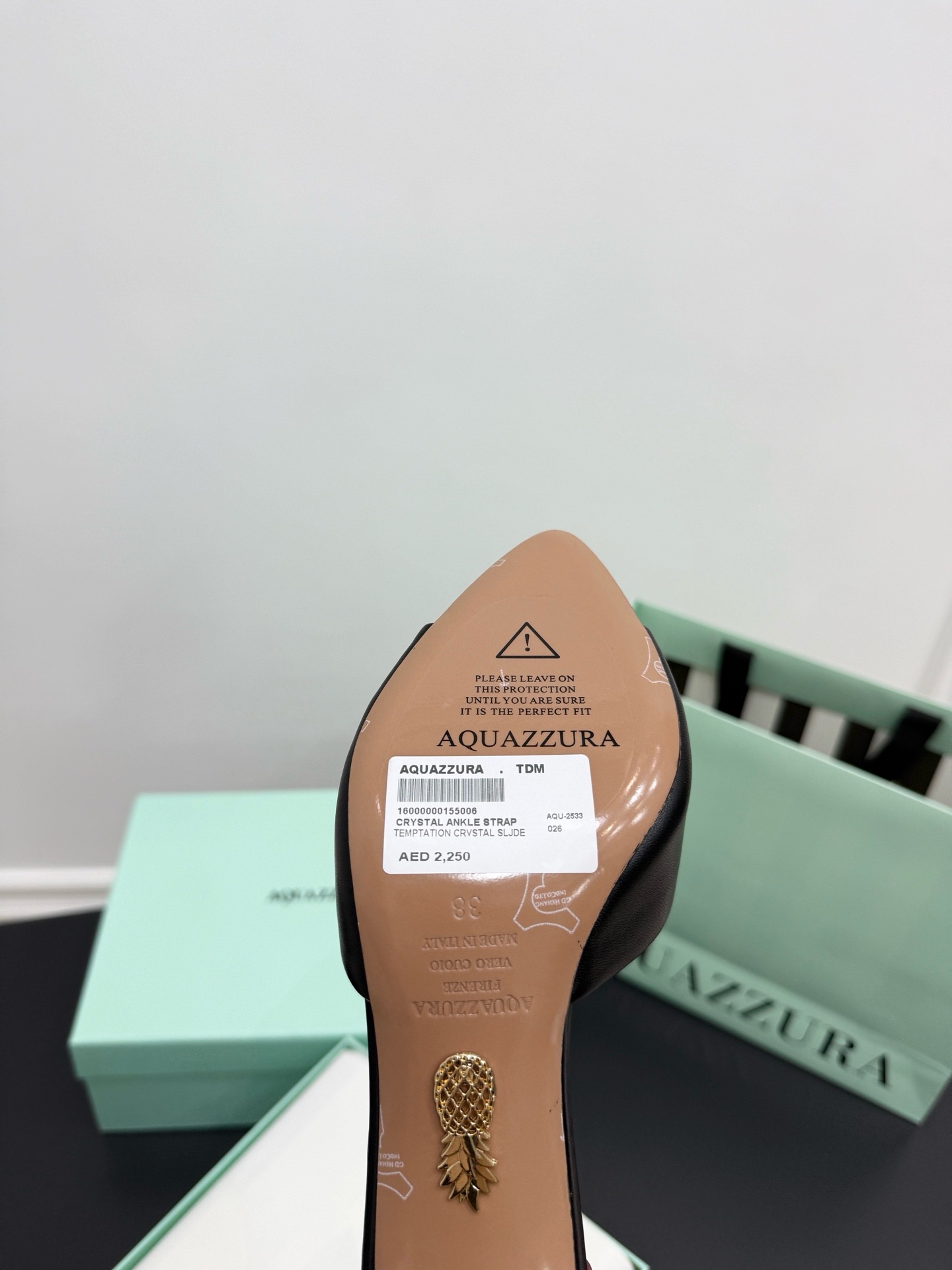 Мюли женские Aquazzura чёрного цвета