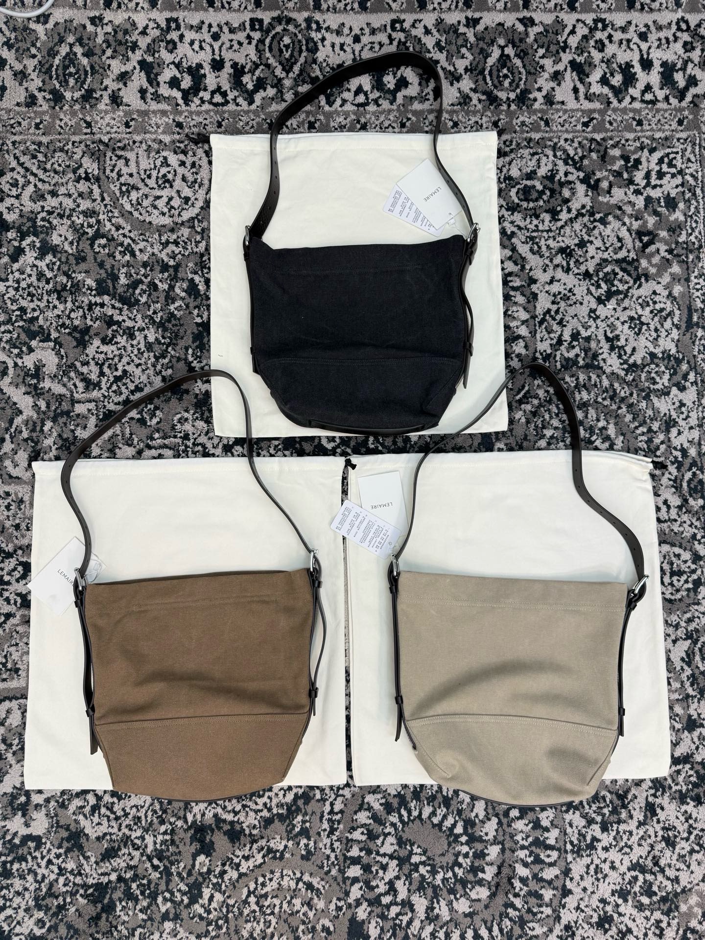 Сумка женская в стиле Lemaire Small Tote цвета хаки