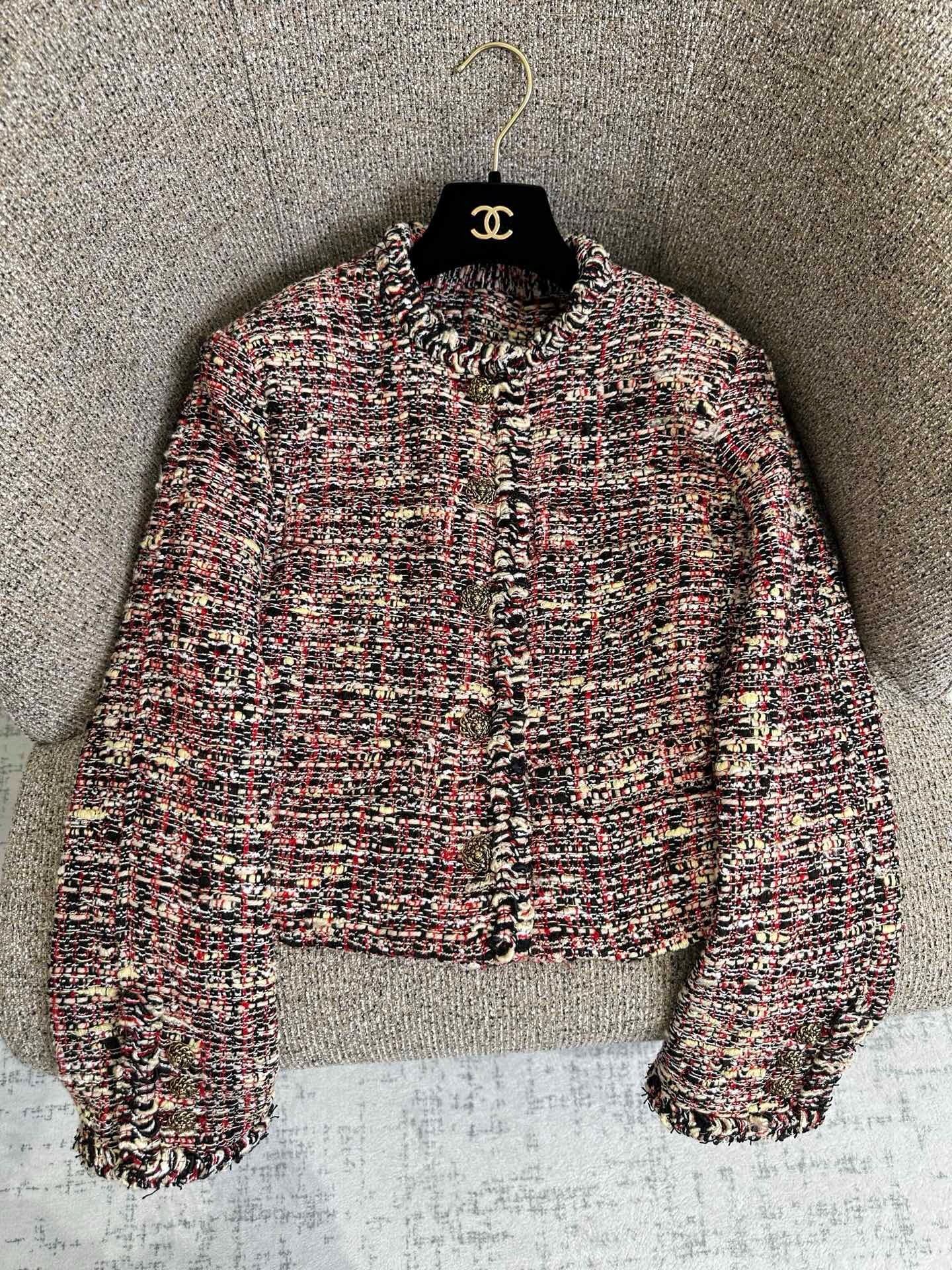 Жакет женский Chanel из многоцветного твида