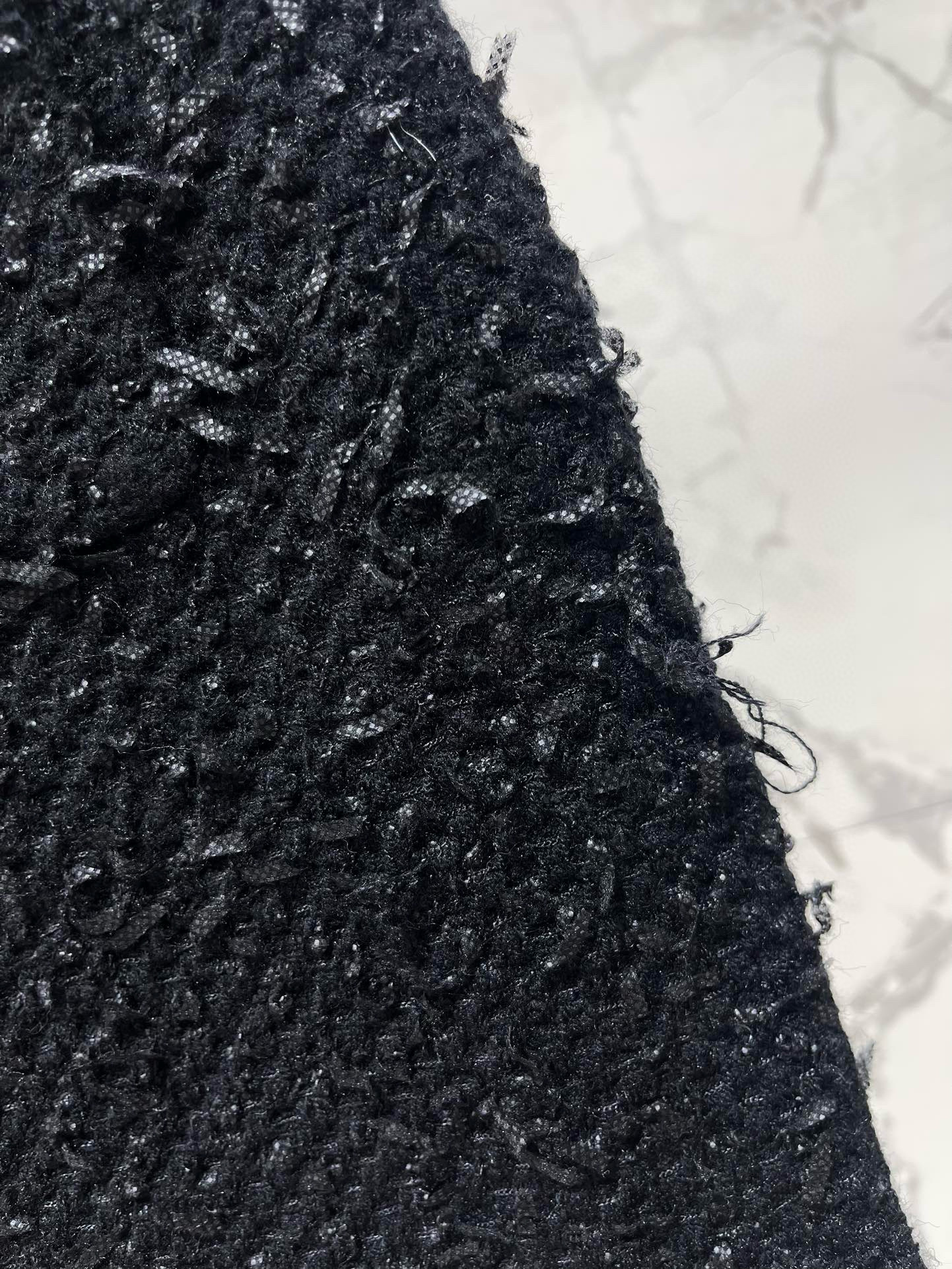 Юбка женская в стиле Self-Portrait с кристаллами, чёрного цвета