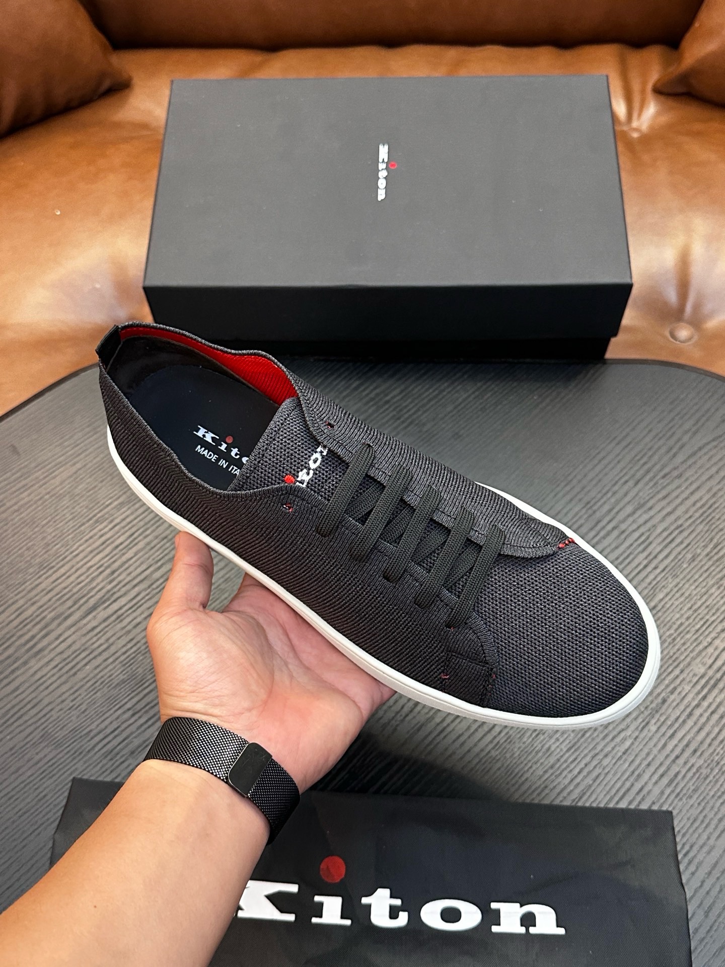 Кеды мужские Kiton FIT чёрного цвета