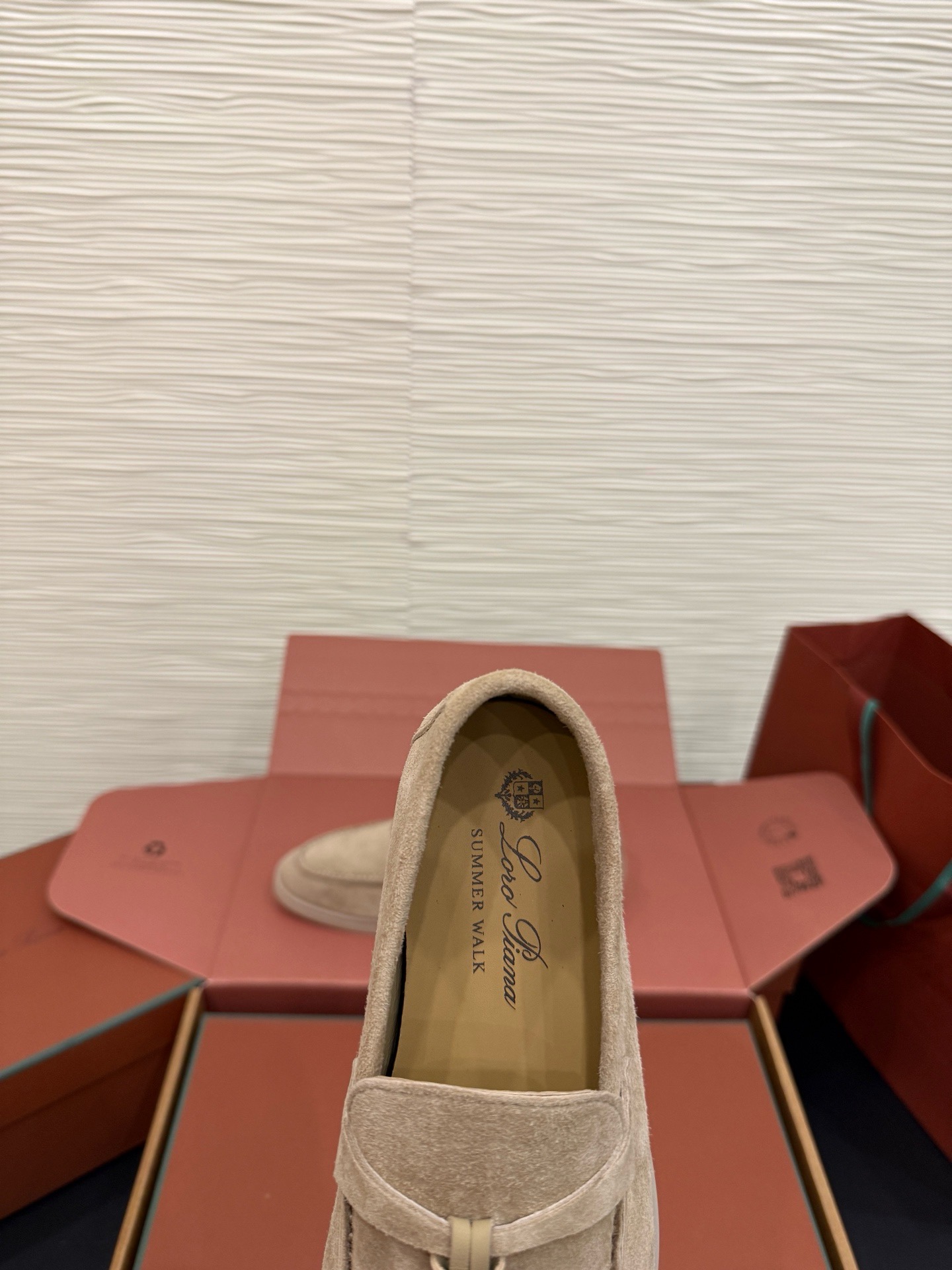 Лоферы Loro Piana Summer Charms Walk бежевого цвета