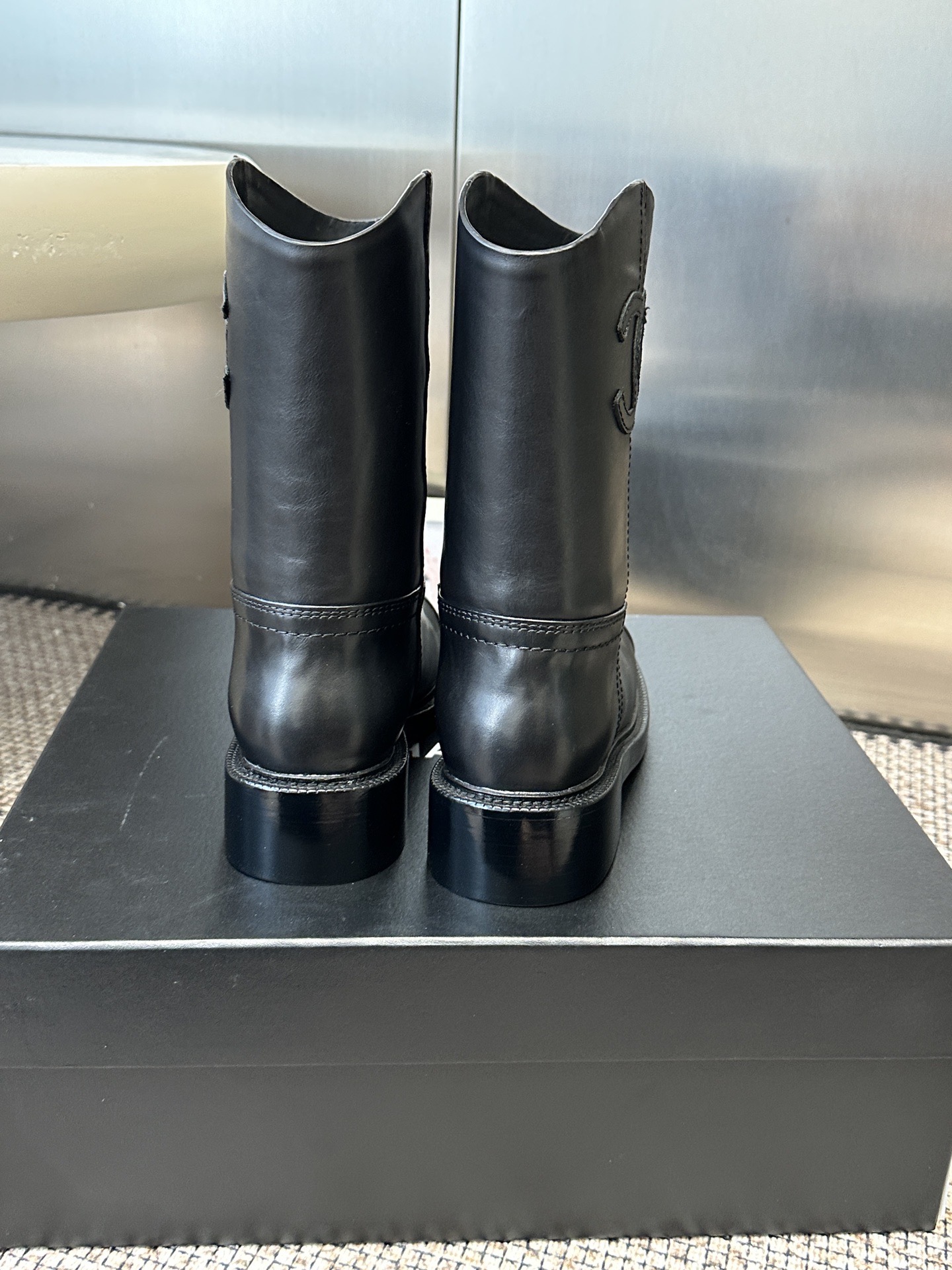 Сапоги женские Chanel High Boots черного цвета