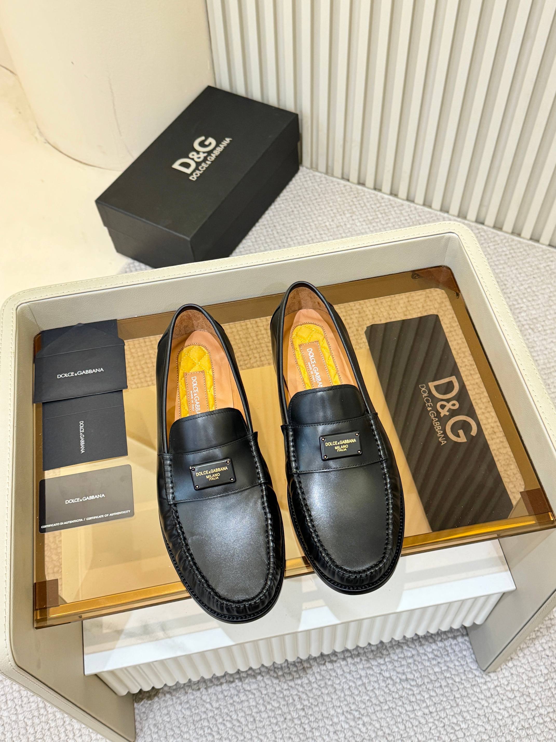 Лоферы мужские Dolce & Gabbana чёрного цвета