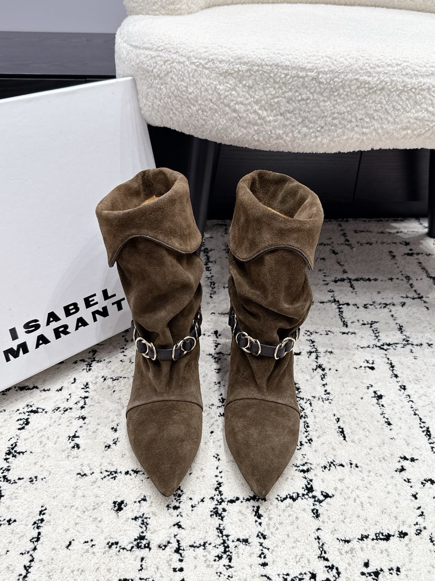 Полусапоги женские Isabel Marant цвета хаки
